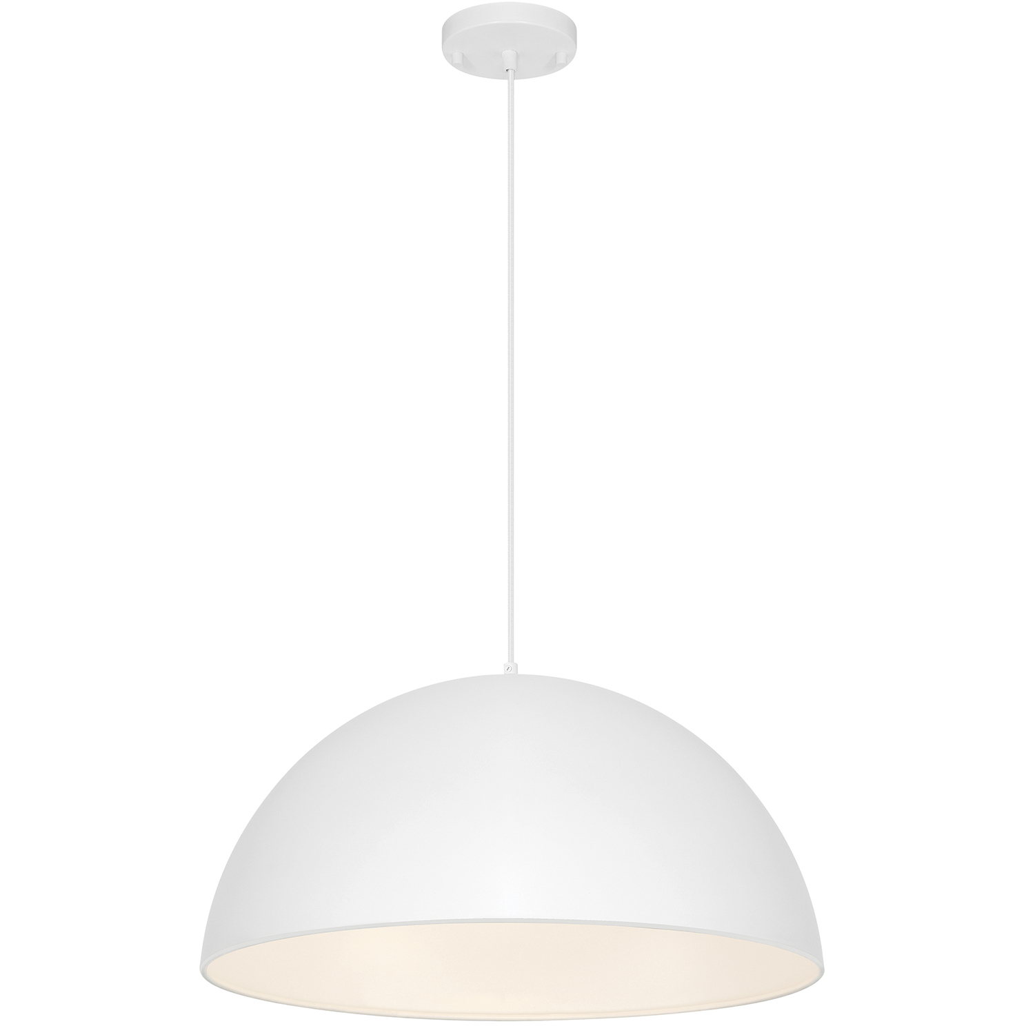 Huck LED 19.5 inch Matte White Pendant Ceiling Light