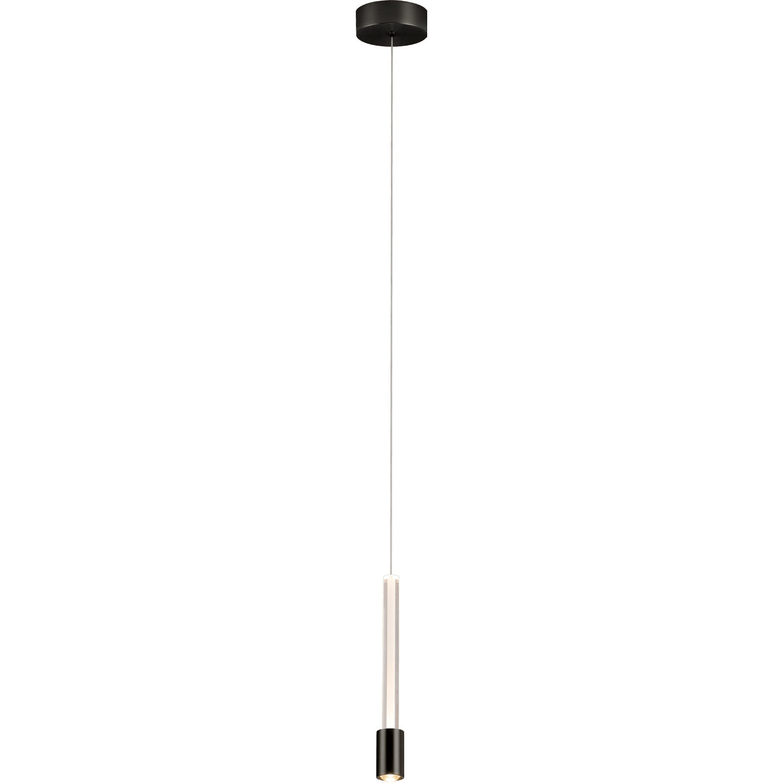 Fluorescence LED 4.7 inch Satin Dark Gray Pendant Ceiling Light