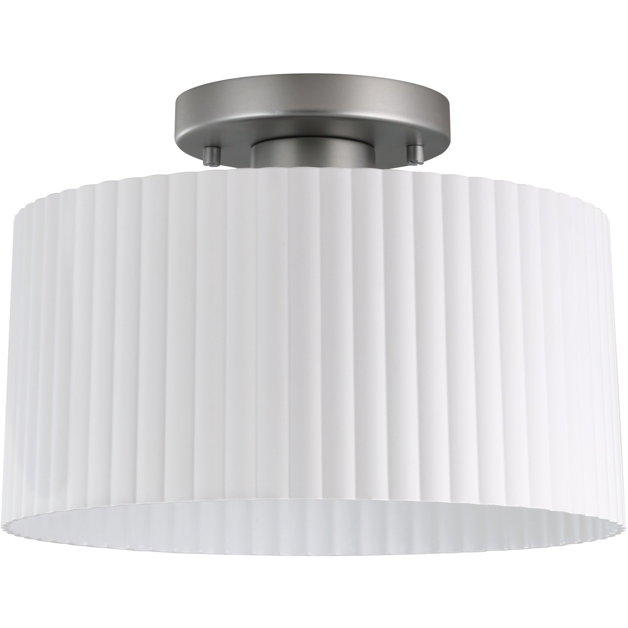 Leilani 1 Light 11 inch Brushed Nickel Semi-Flush Mount Ceiling Light