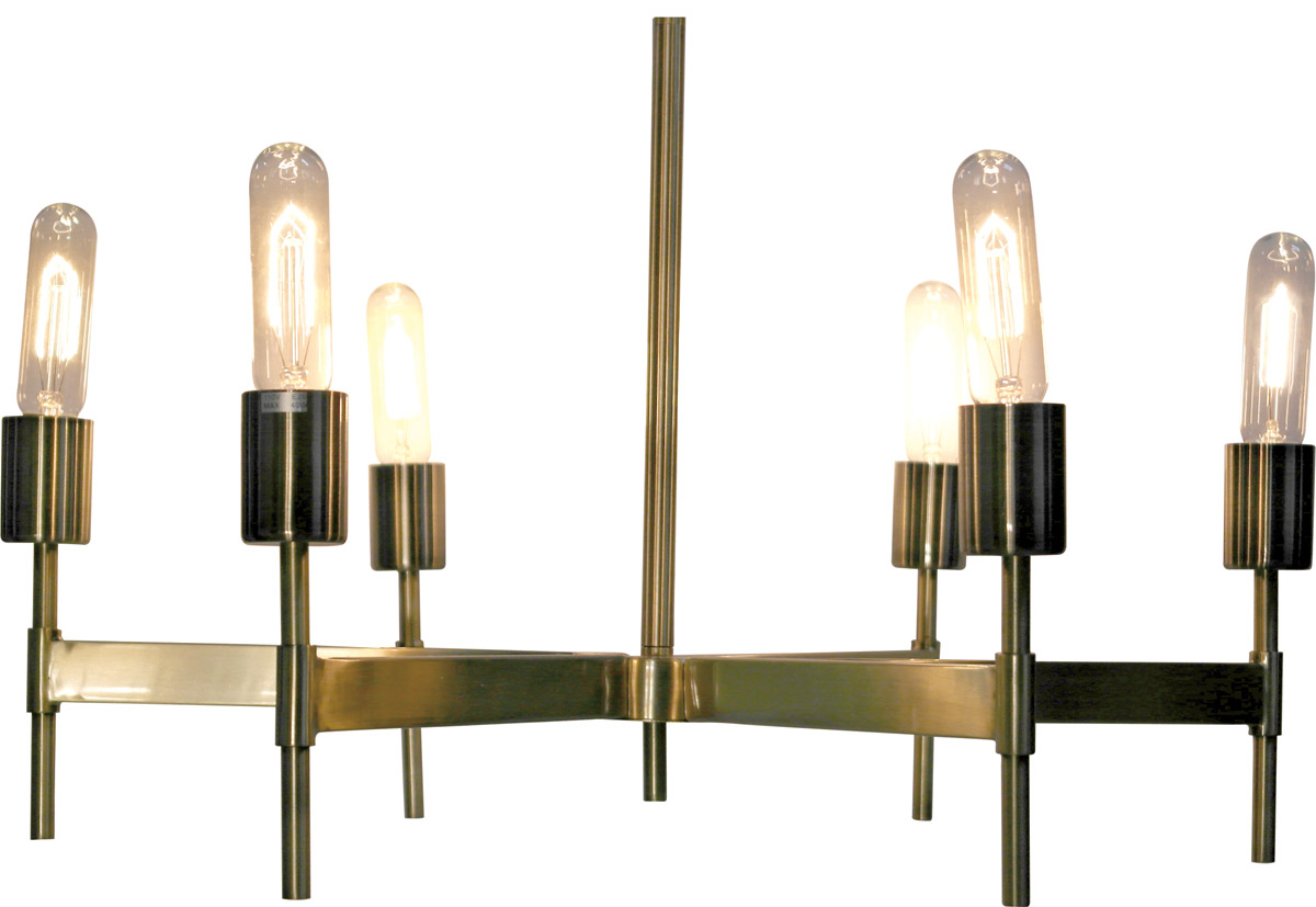 Du Series Brass Pendant Ceiling Light, Antique Brass Metal