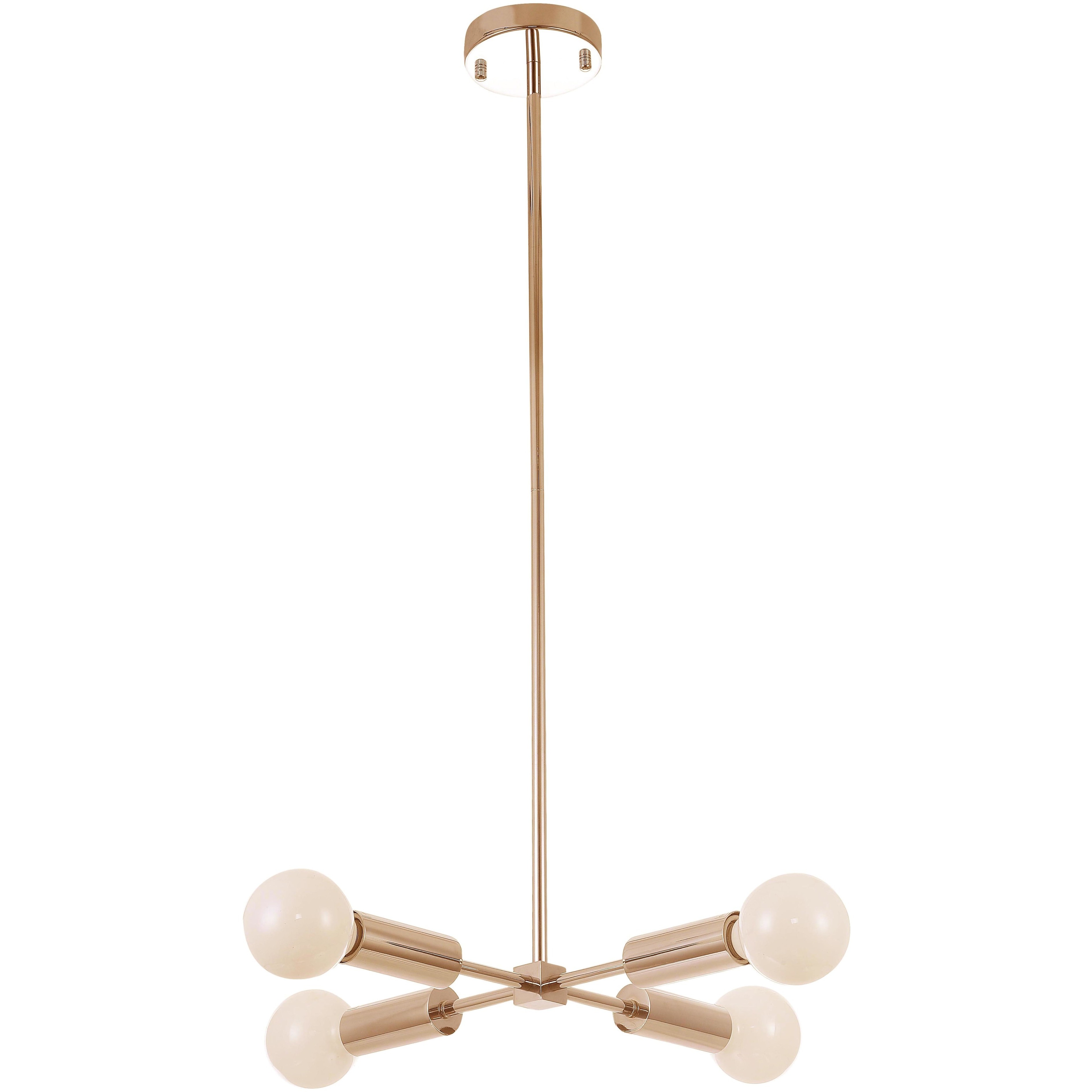 Canada 4 Light 15.75 inch Gold Chandelier Ceiling Light