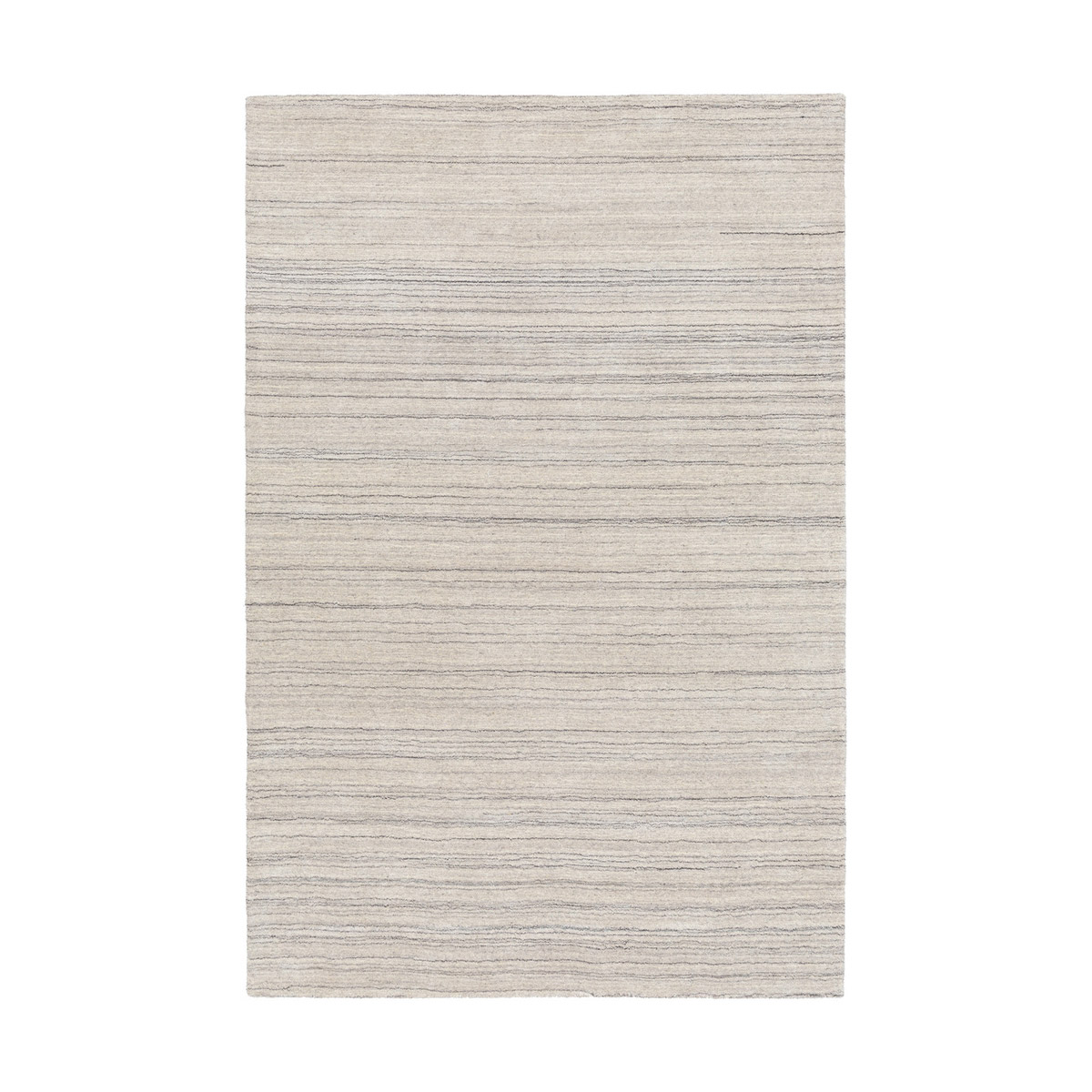 Adyant 36 X 24 inch Light Gray/Black/Cream Rugs, Rectangle