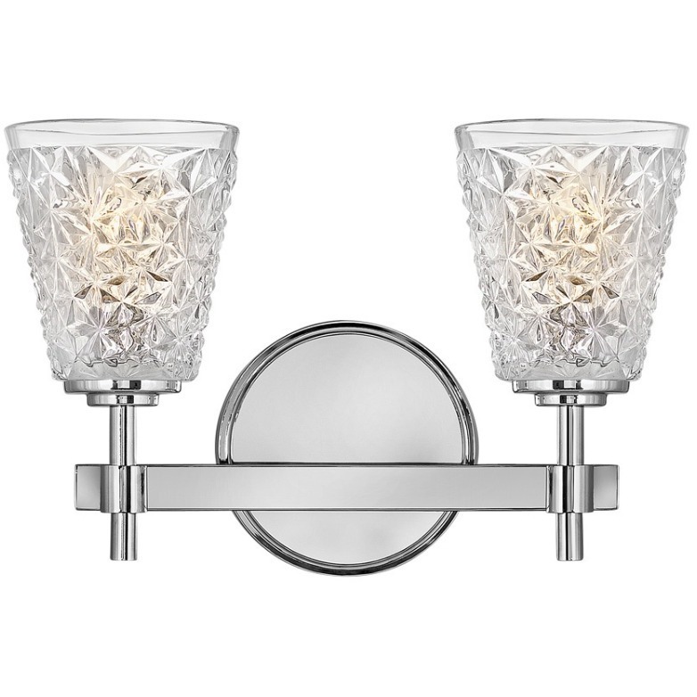 Amabelle 2 Light 14.75 inch Chrome Vanity Light Wall Light
