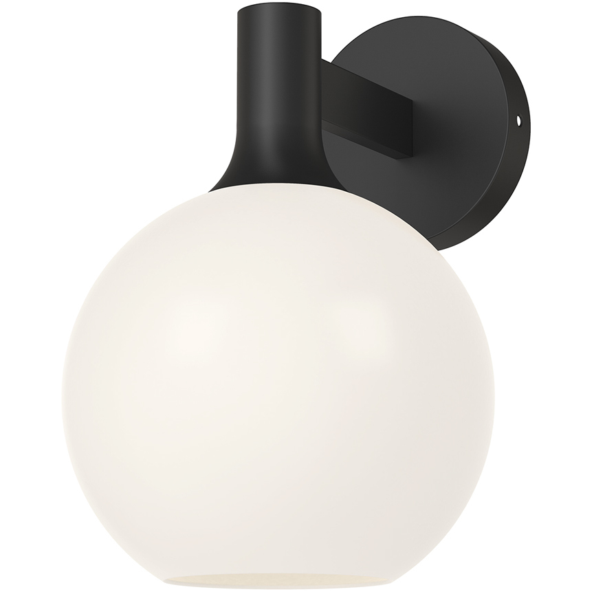 Alora Mood Castilla 1 Light 7.88 inch Matte Black Wall/Vanity Light Wall Light in Matte Opal Glass