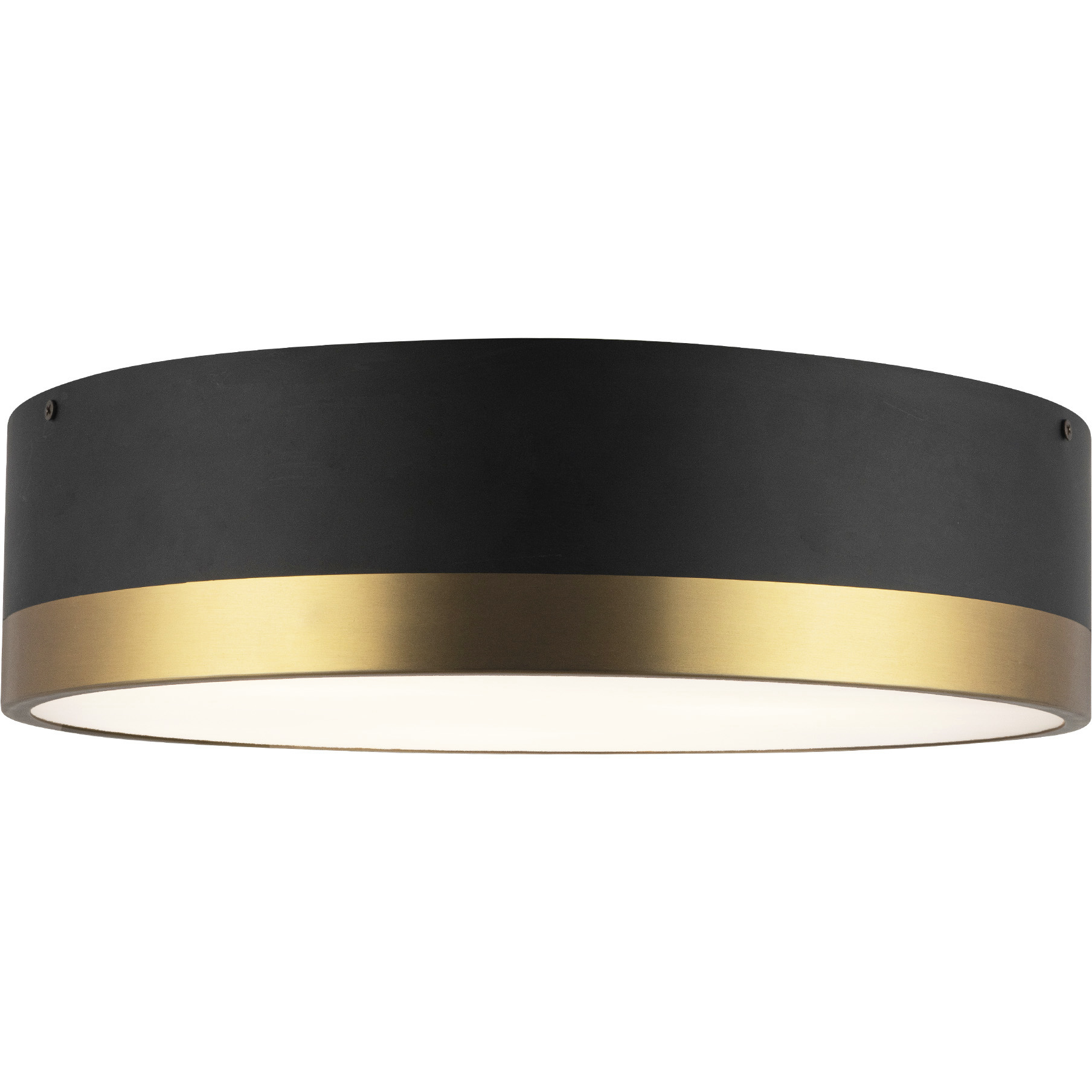Alora Mood Brisbane 3 Light 16 inch Aged Gold and Matte Black Flush Mount Ceiling Light