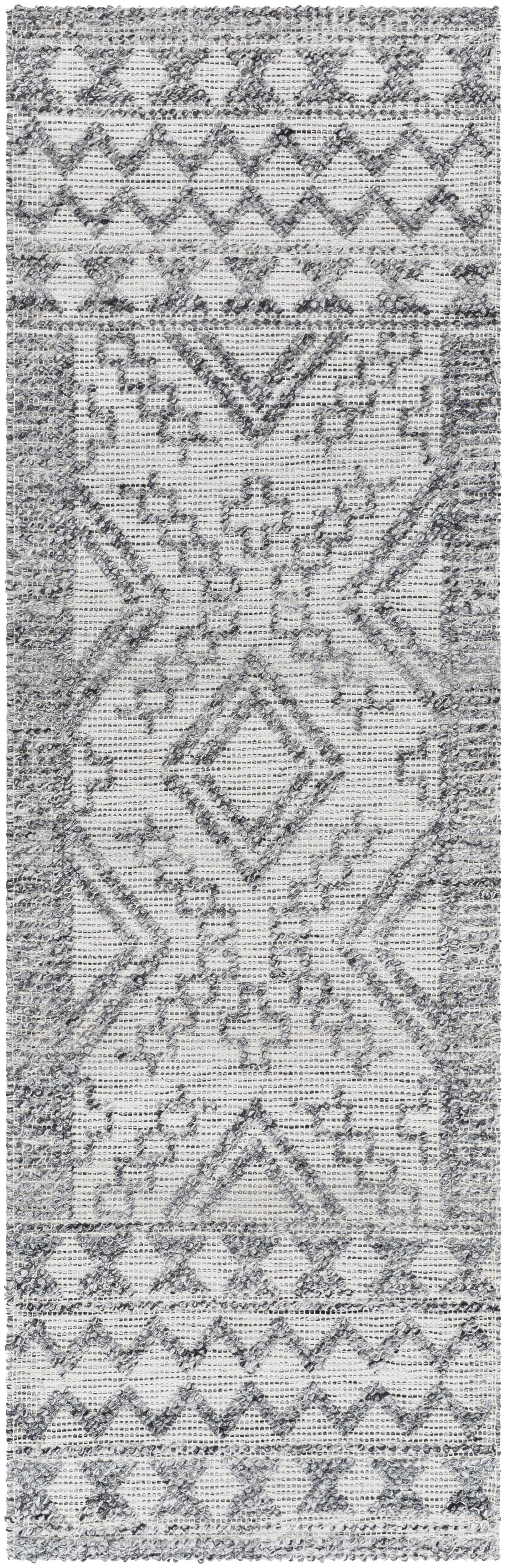 Napoli 96 X 30 inch Light Gray Rug, Runner