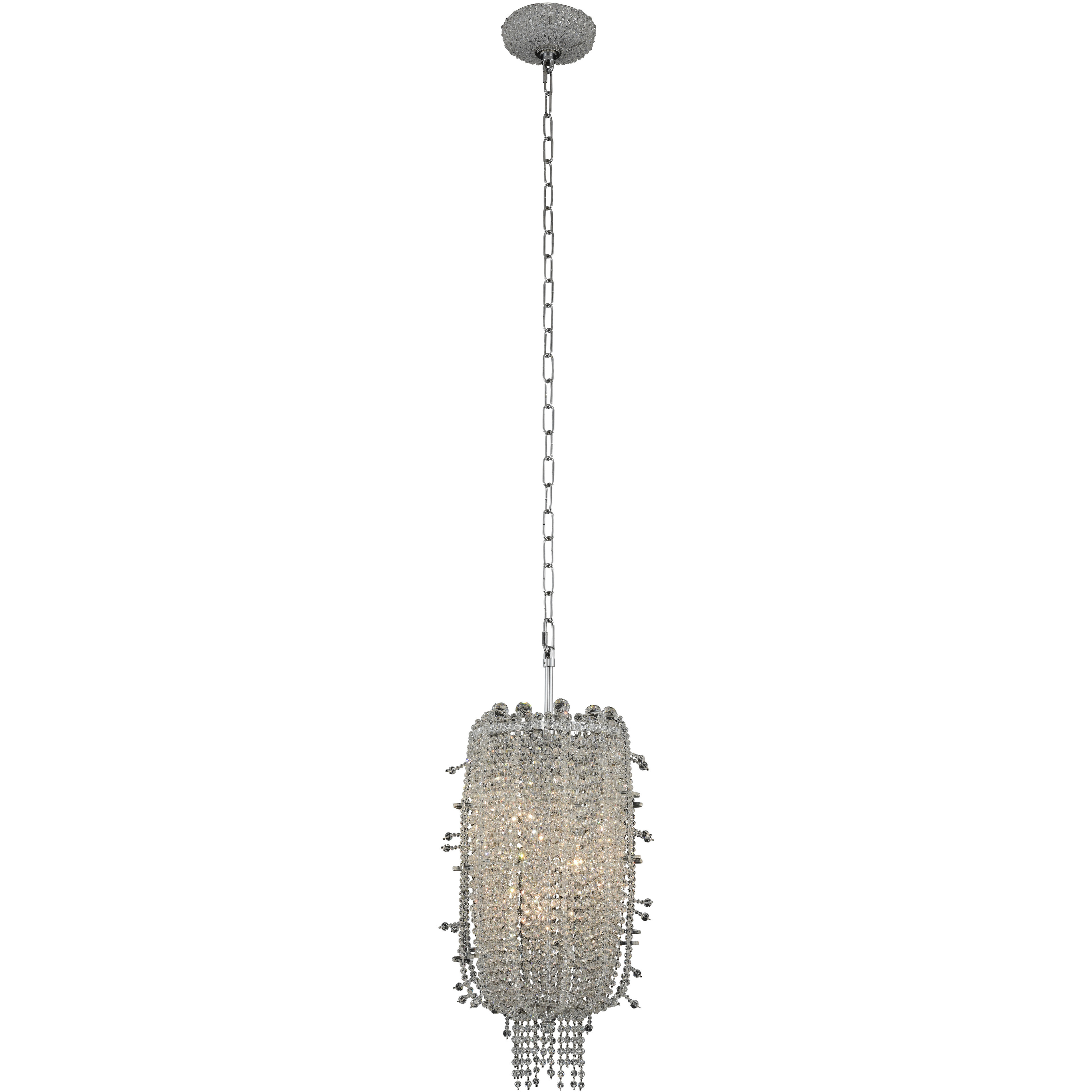 Cielo 3 Light 10 inch Chrome Mini Pendant Ceiling Light