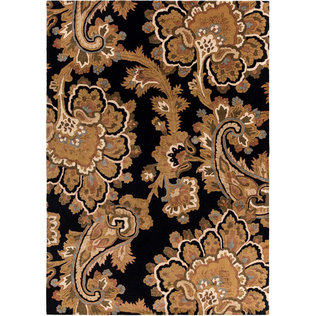 Sea 156 X 108 inch Ink, Camel, Dark Brown Rug