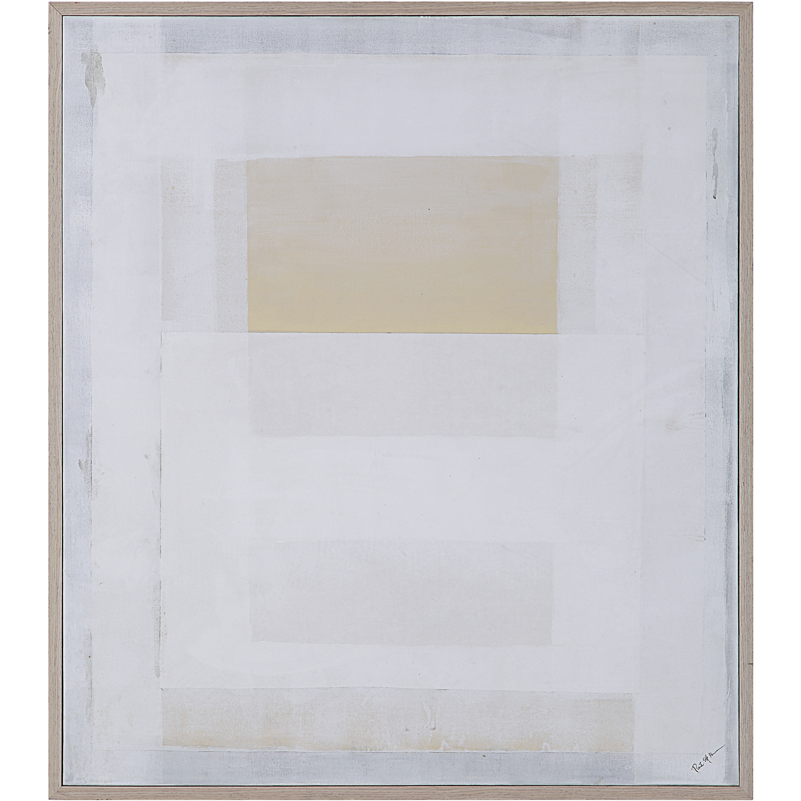 Morgen White/Beige Canvas Art