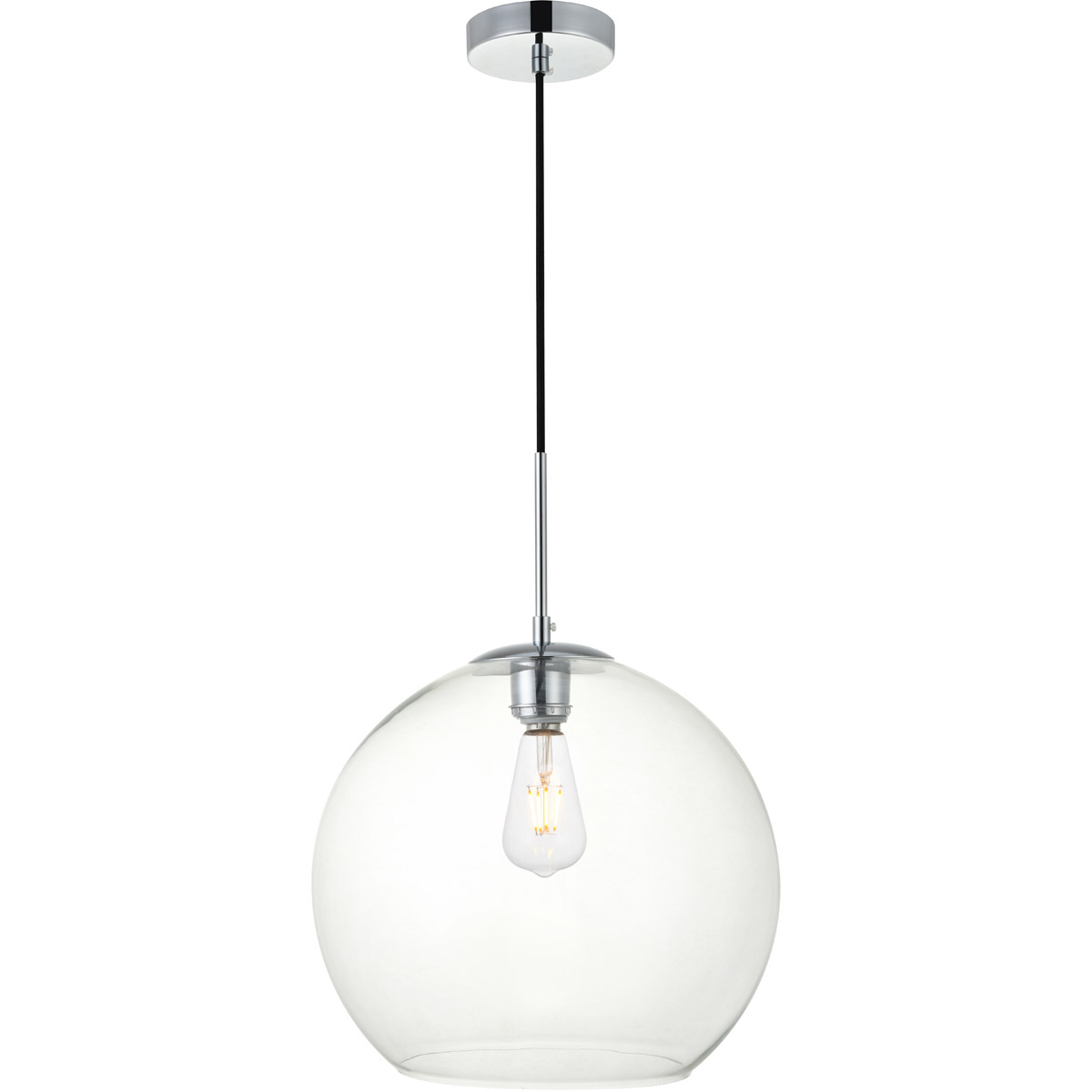 Huntington 1 Light 13.8 inch Chrome Pendant Ceiling Light