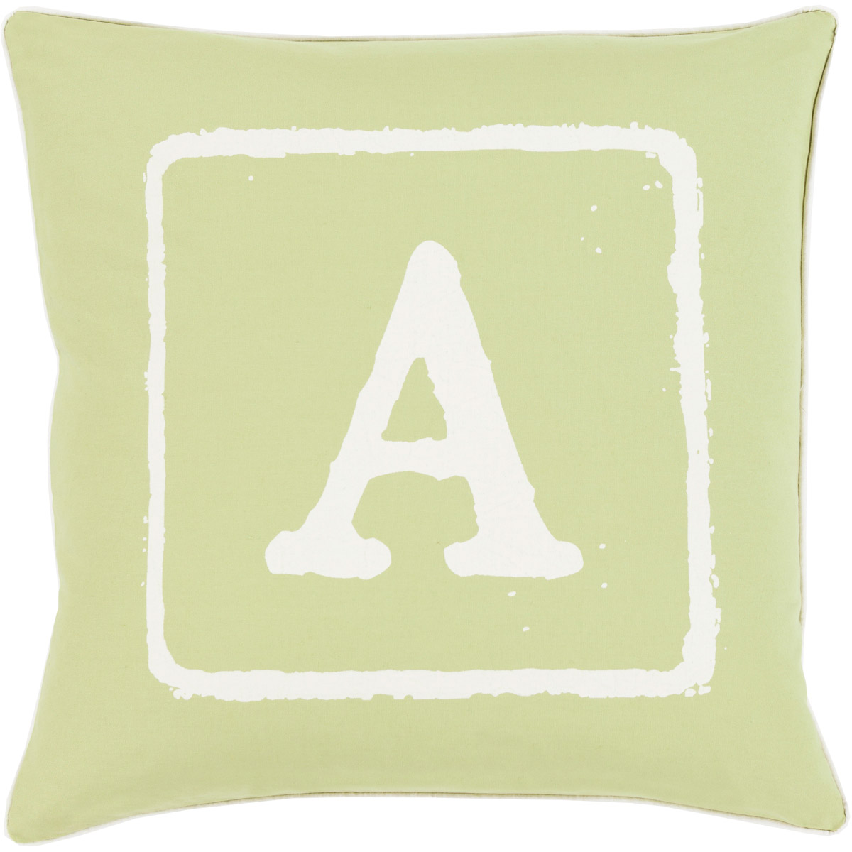 Big Kid Blocks 18 inch Cream, Lime Pillow Kit