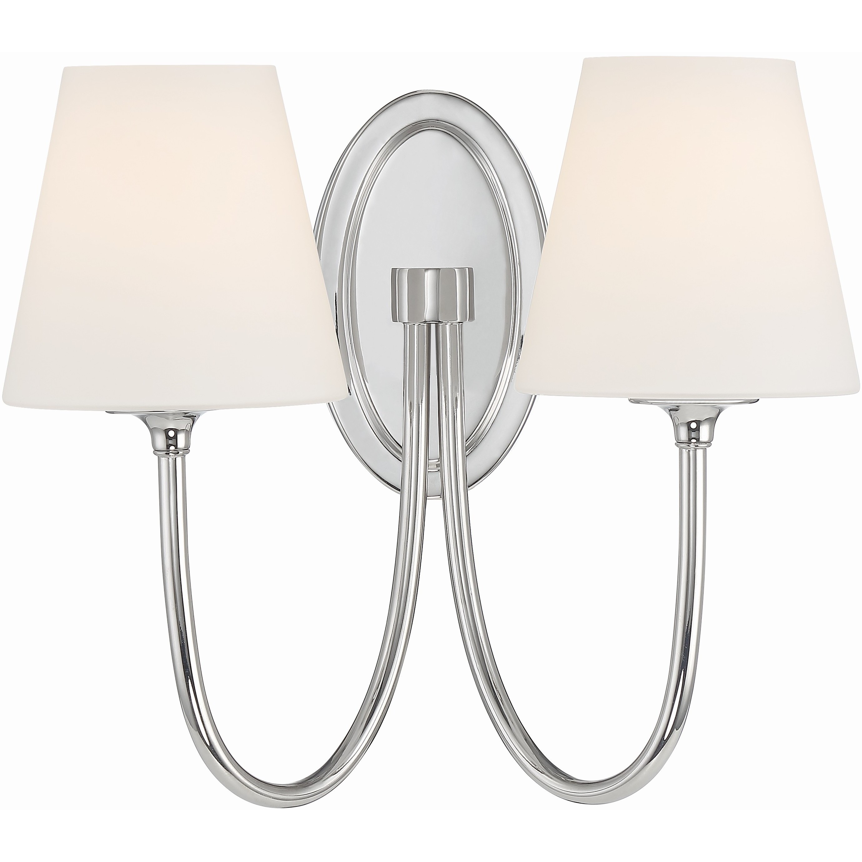 Juno Bath Wall Light in Polished Nickel