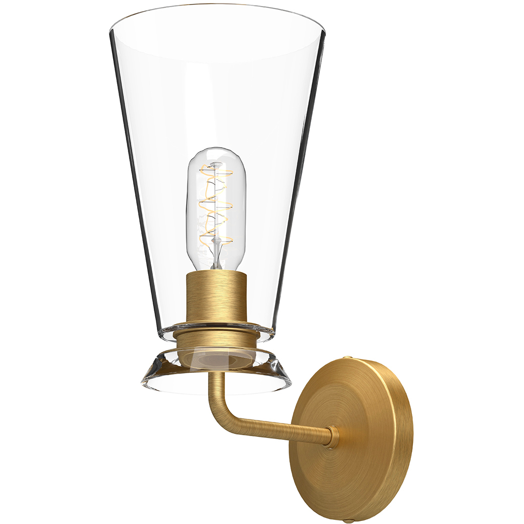 Alora Mood Salem 1 Light 6 inch Brushed Gold Wall/Vanity Light Wall Light