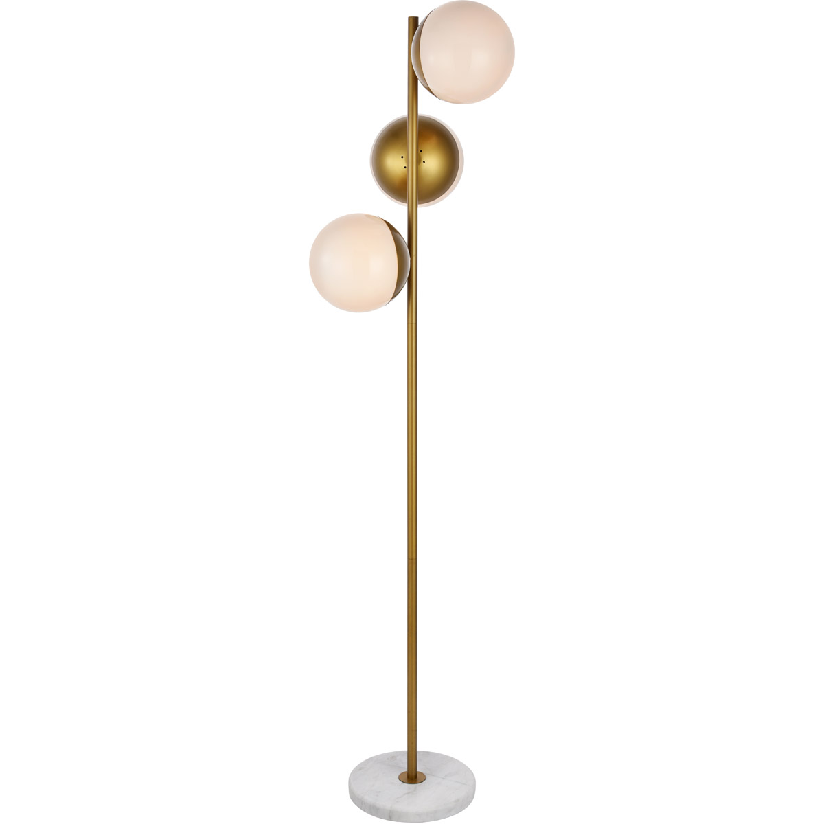 Eclipse 65.5 inch 40 watt Brass Floor Lamp Portable Light