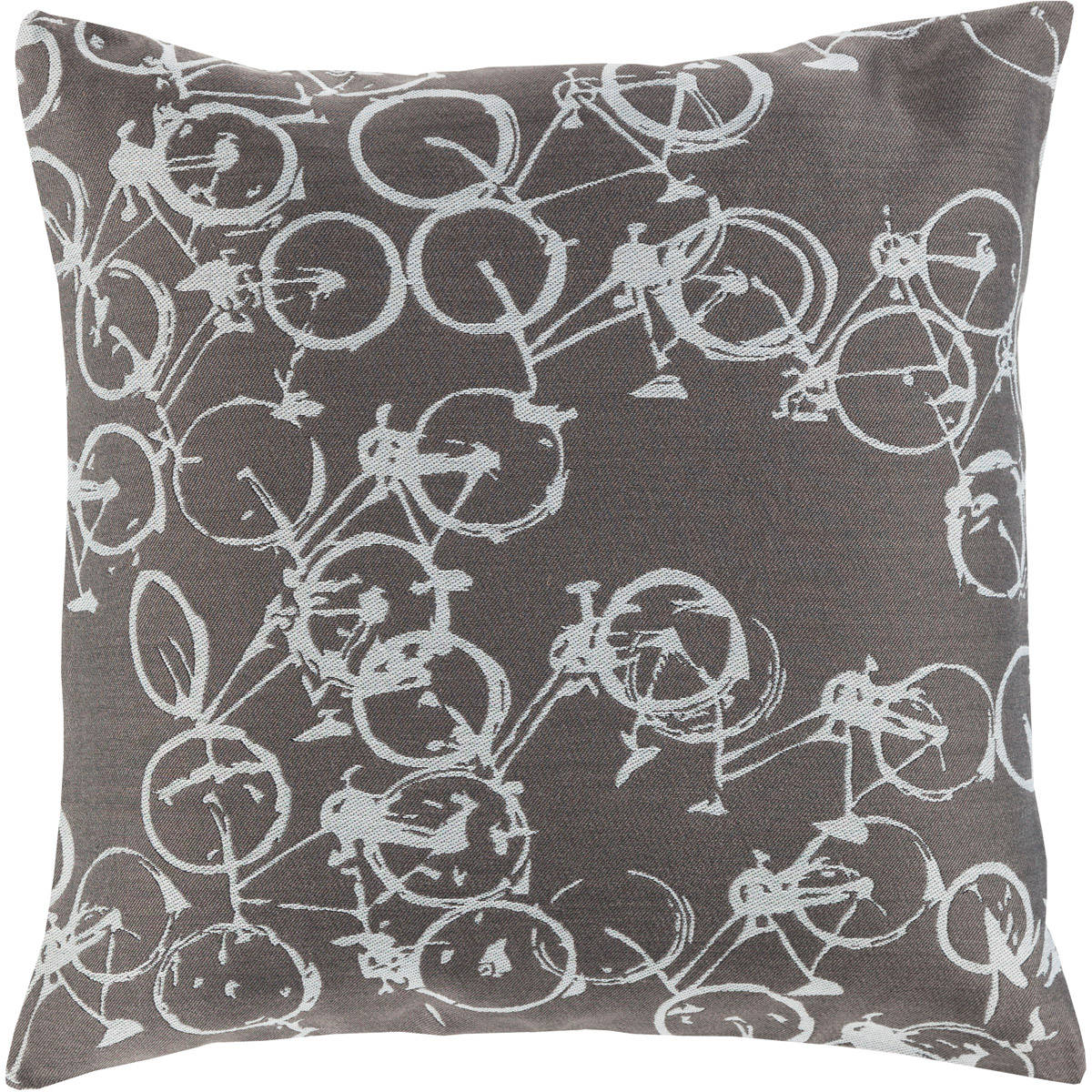 Pedal Power 22 inch White, Charcoal Pillow Kit