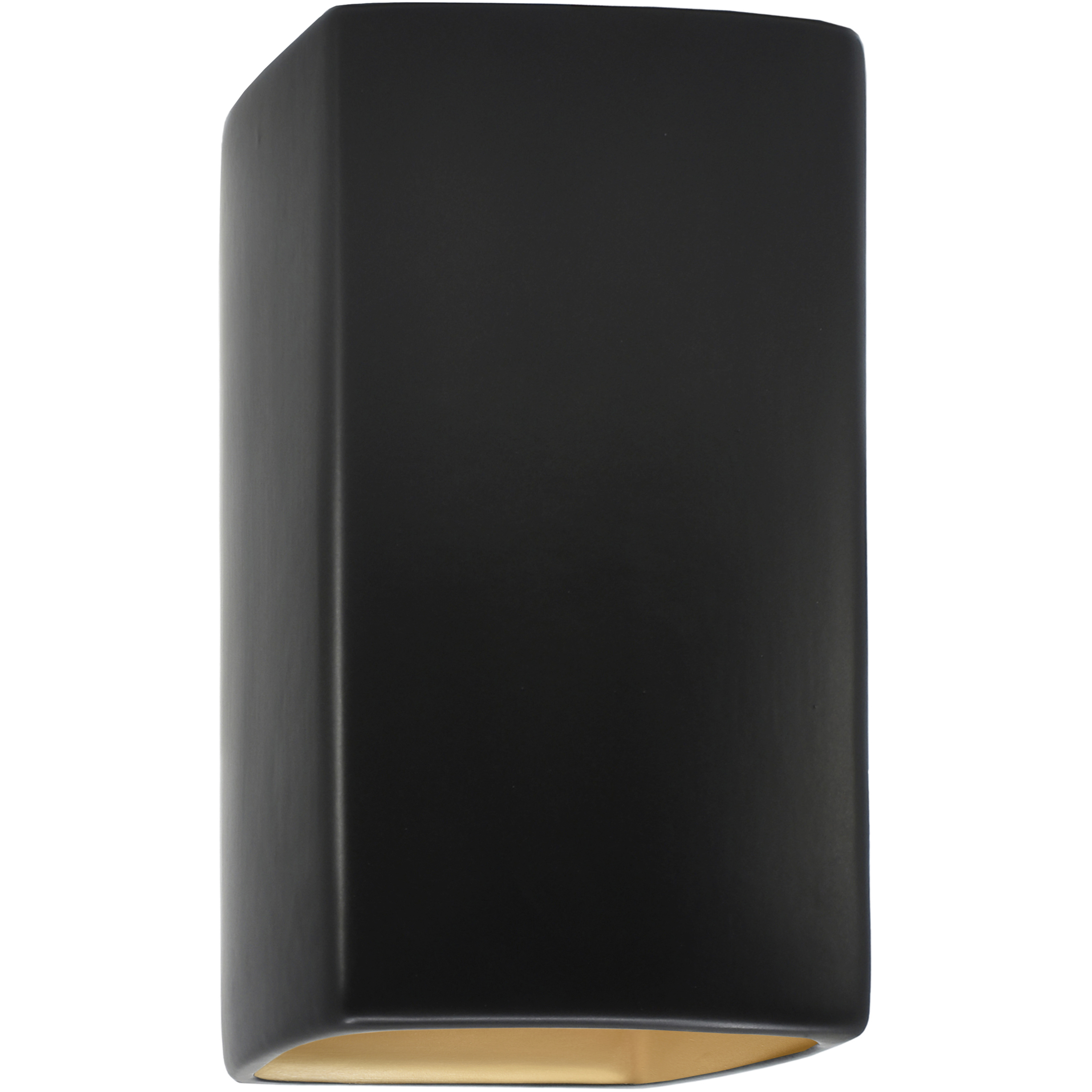 Ambiance 1 Light 5.25 inch Carbon Matte Black/Champagne Gold ADA Wall Sconce Wall Light