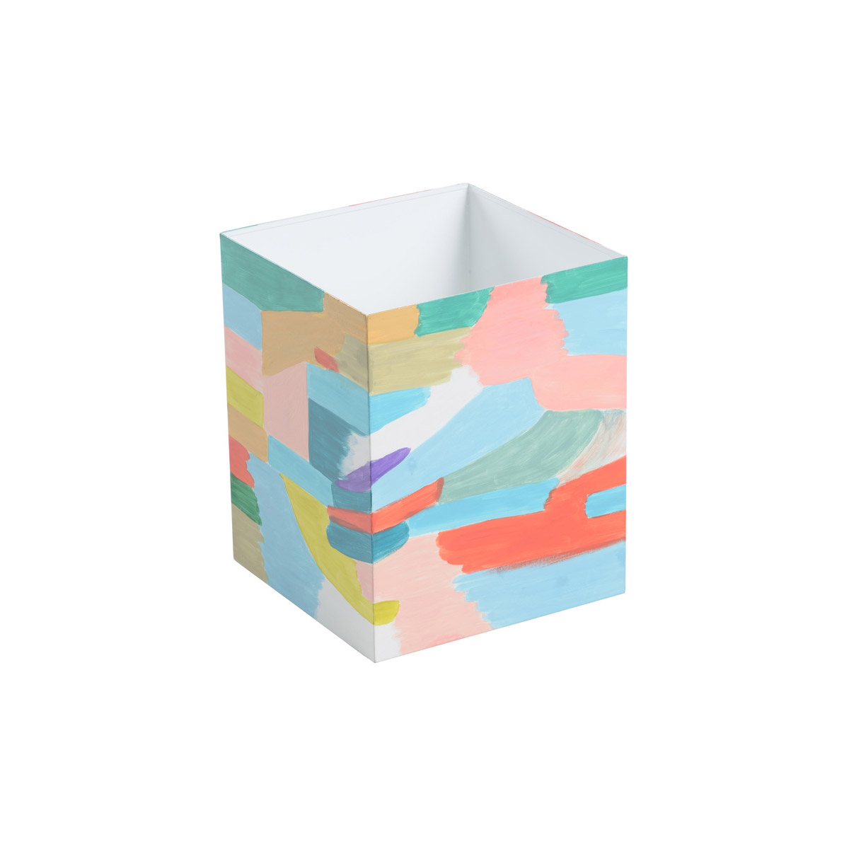 Elaine Burge Hand Painted Wastepaper Basket