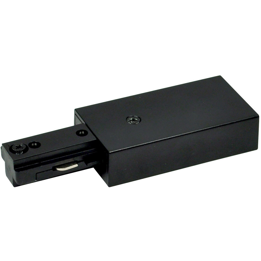 Nora Lighting 2-circuit 1 Light Black Live End Feed Ceiling Light NT-2316B/L - Open Box
