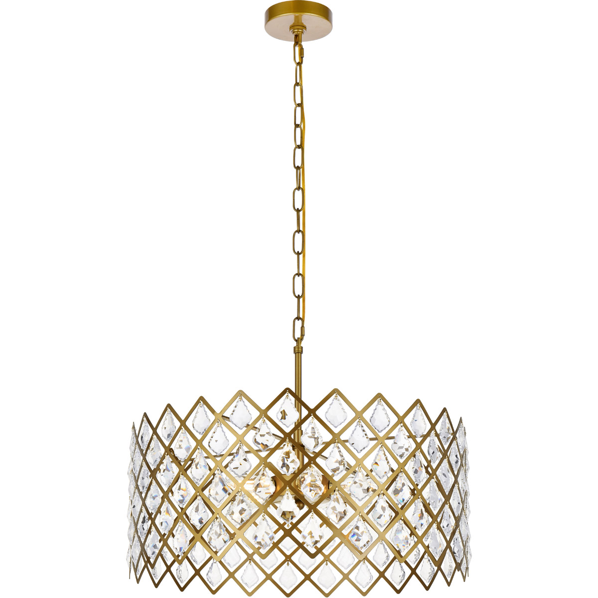 Lyla 5 Light 21 inch Brass Pendant Ceiling Light