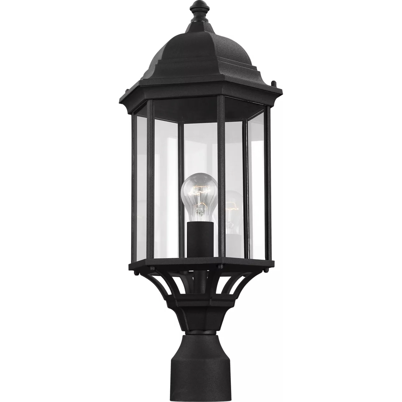 Sevier 1 Light 22.13 inch Black Outdoor Post Lantern, Large