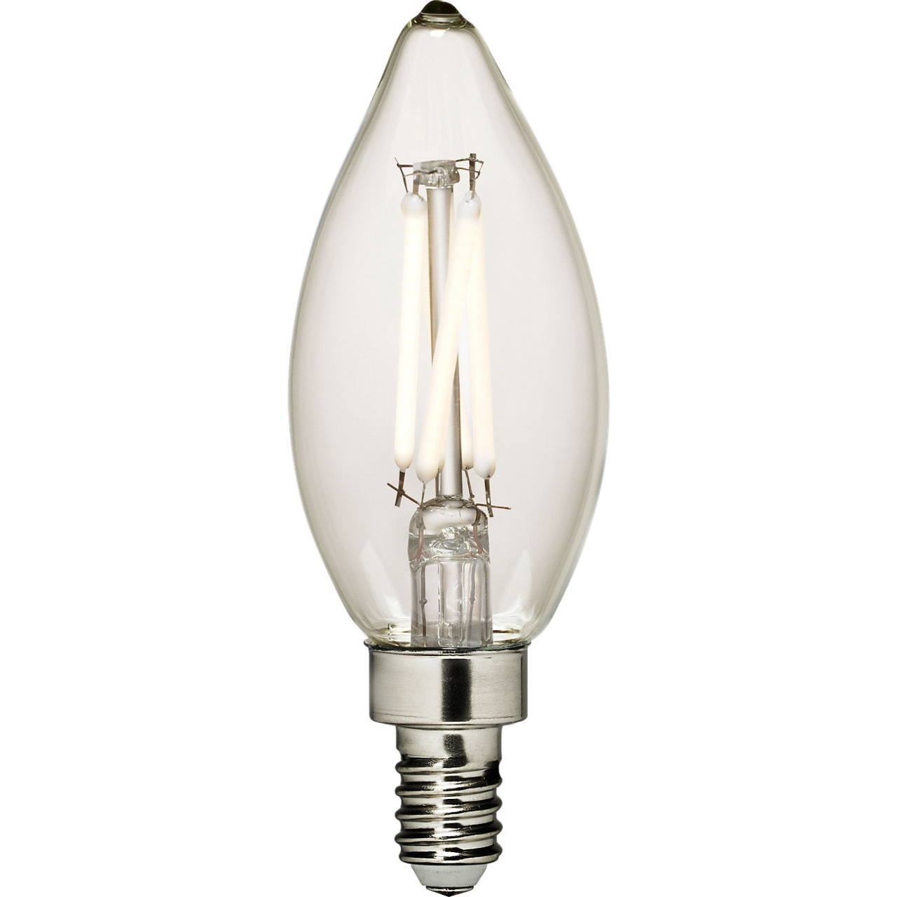 Branded Lamps LED T - Torpedo C - E12 Candelabra 4 watt 120 3000K Light Bulb