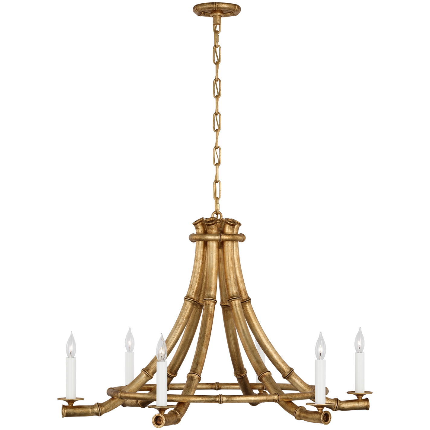 Fisher Weisman Alana LED 38.75 inch Gilded Plaster Chandelier Ceiling Light