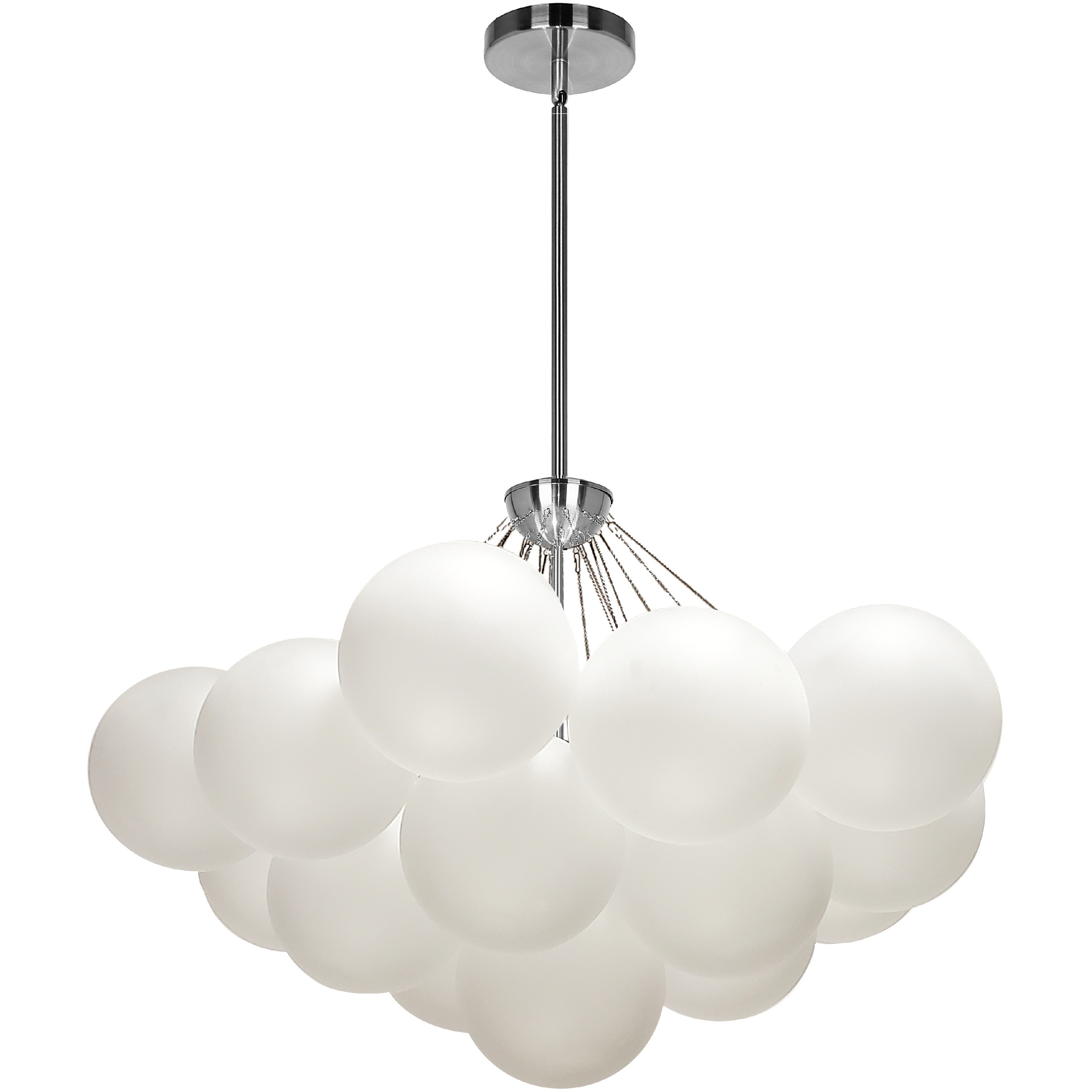 Miles LED 27 inch Polished Chrome Chandelier Ceiling Light