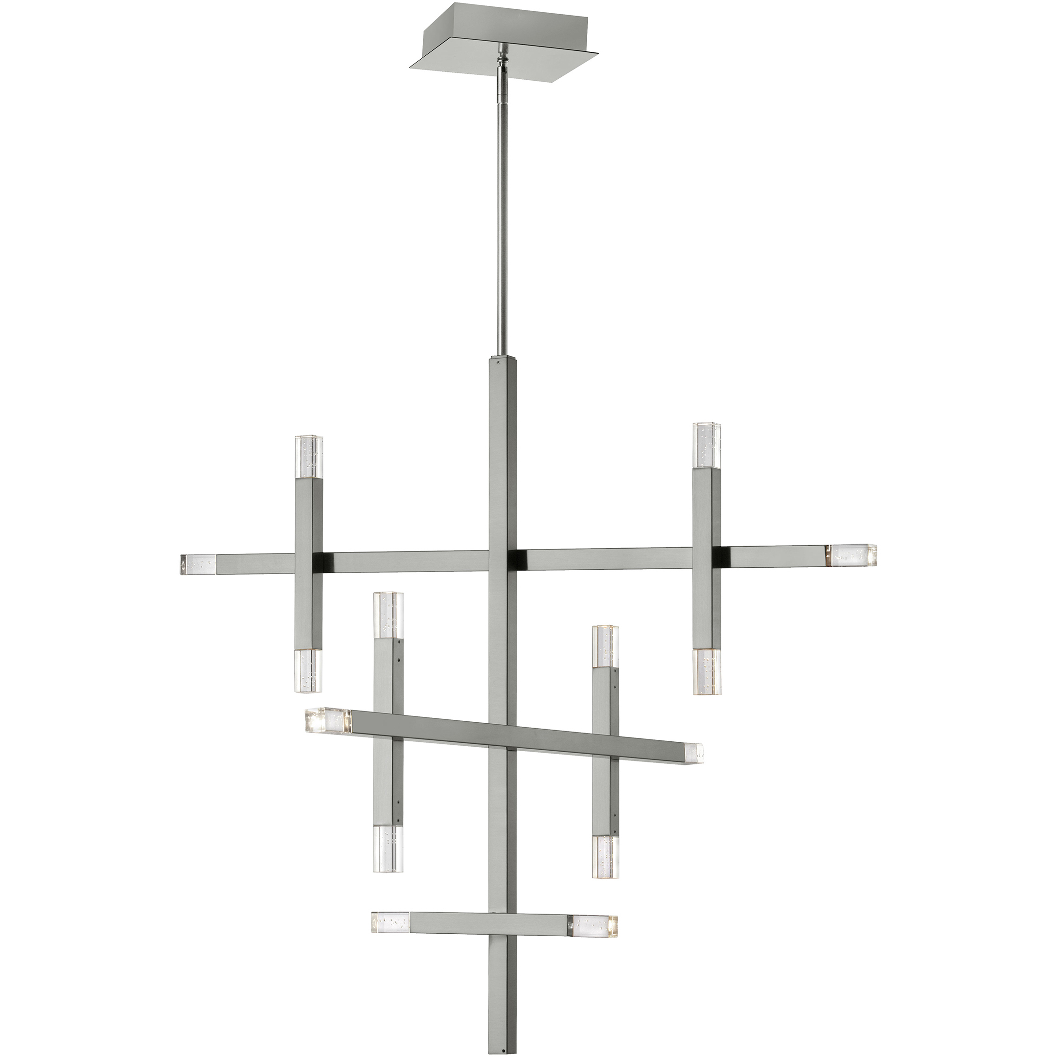 Francesca LED 35.5 inch Polished Chrome Chandelier Ceiling Light