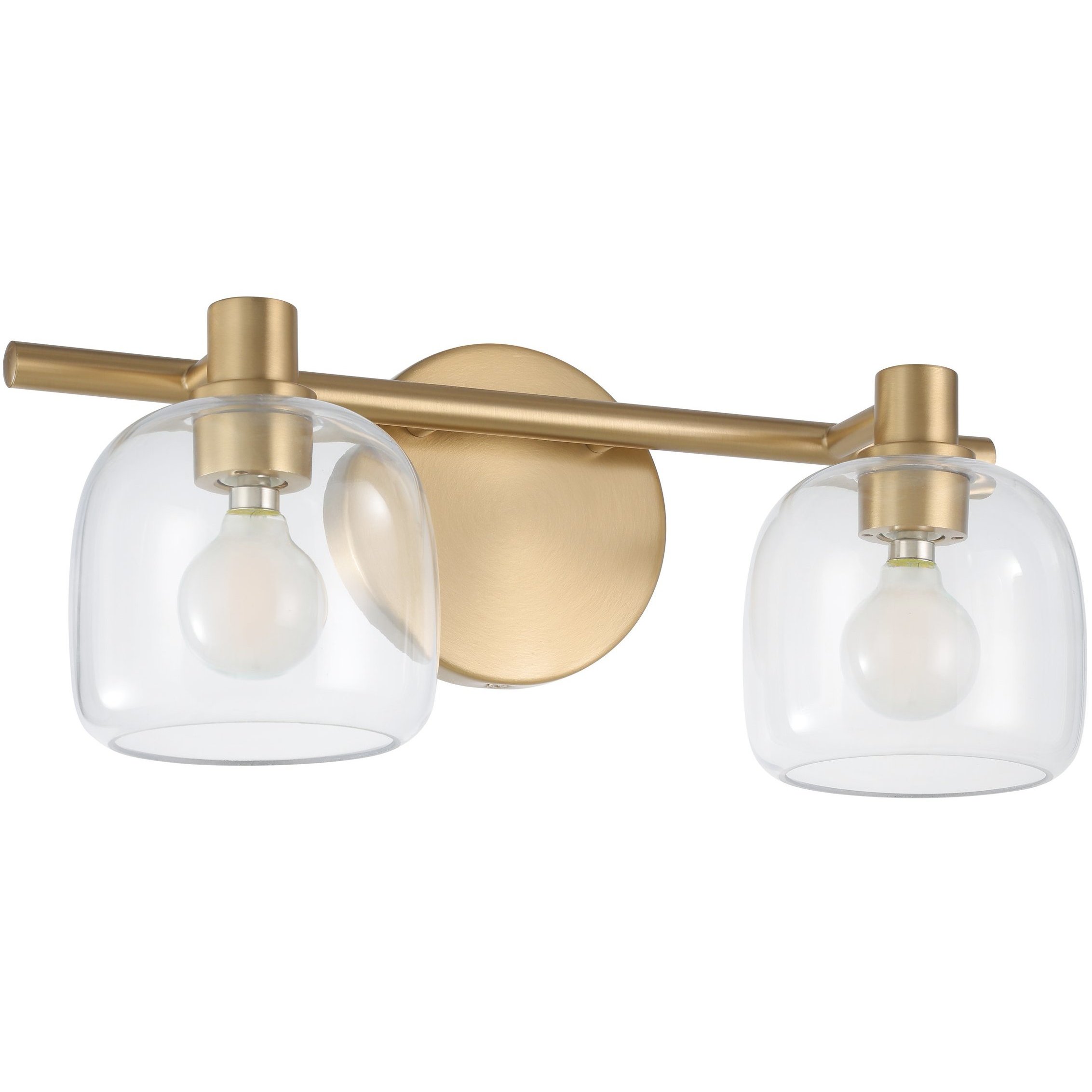 Valentina 2 Light 15 inch Champagne Gold Vanity Light Wall Light