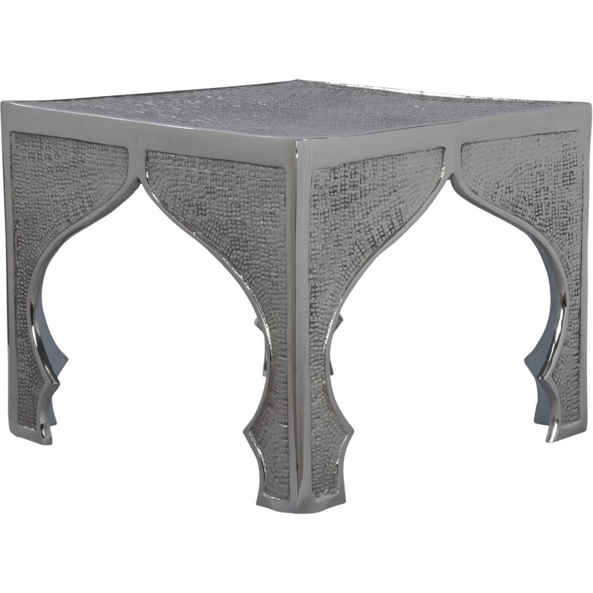 Odisha 13 X 13 inch Nickel Side Table