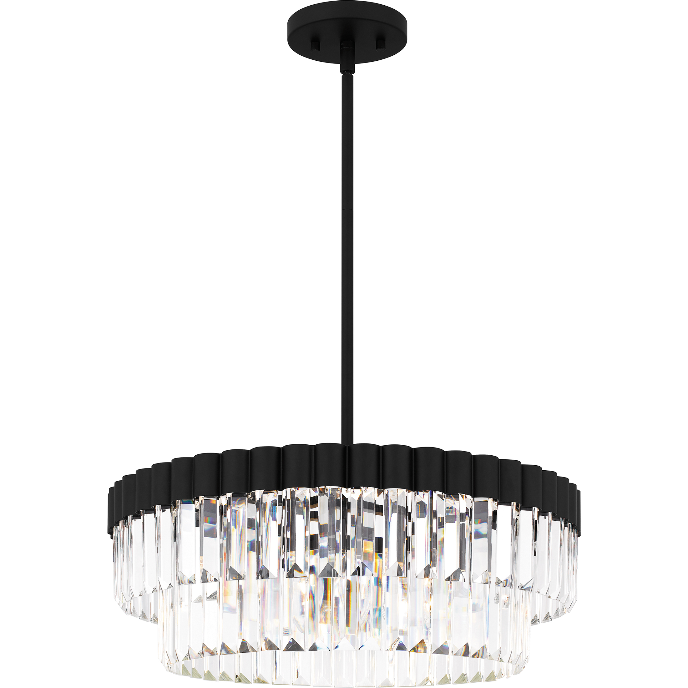 Starlight 4 Light 18.5 inch Matte Black Pendant Ceiling Light, Large
