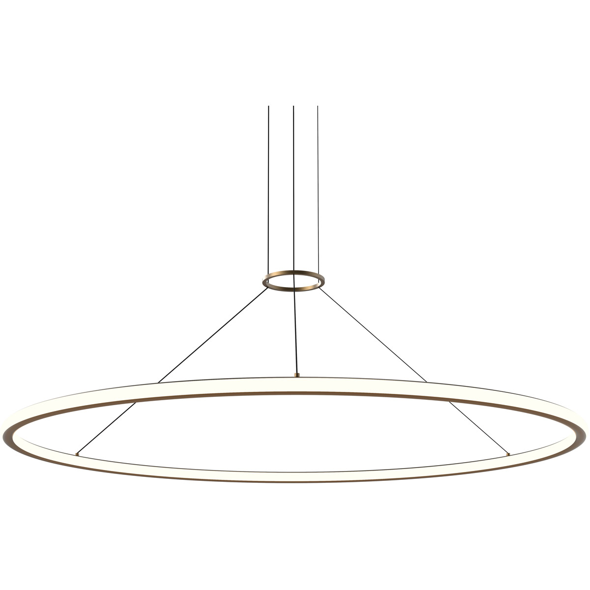 Luna LED 61.5 inch Painted Brass Pendant Ceiling Light