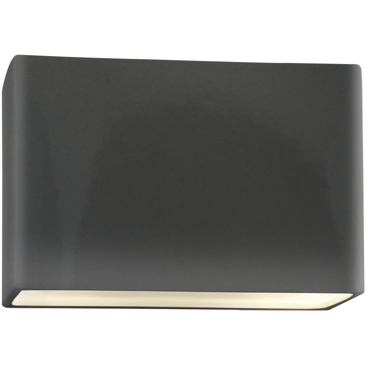 Ambiance Collection LED 6 inch Gloss Grey Outdoor Wall Sconce
