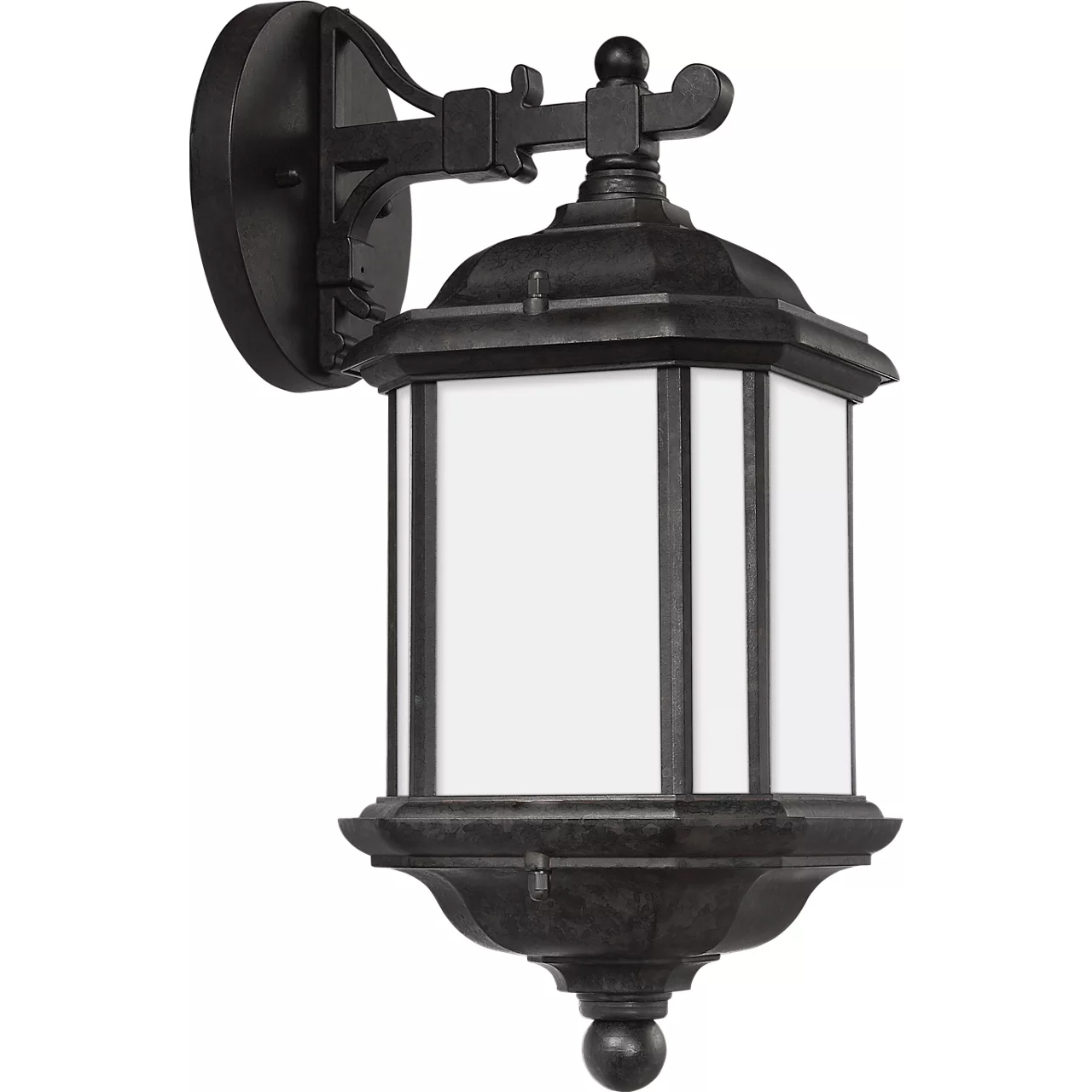 Kent 1 Light 15 inch Oxford Bronze Outdoor Wall Lantern, Medium