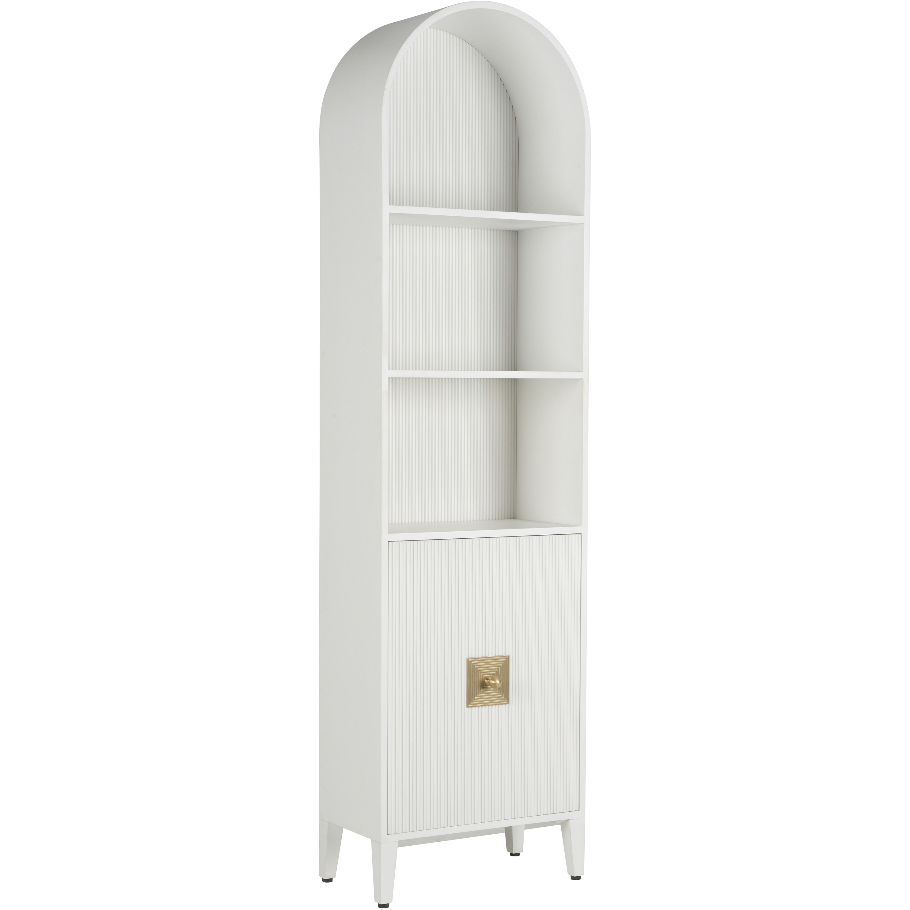 King Tower White/Cream Cabinet