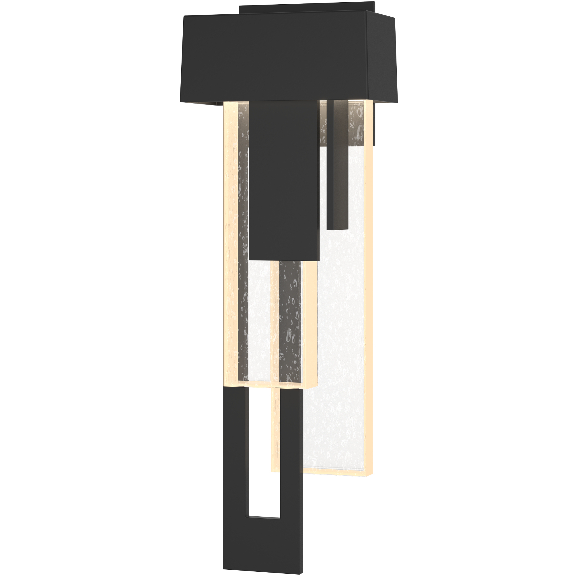 Rainfall LED 18.9 inch Coastal Black Outdoor Sconce, Left