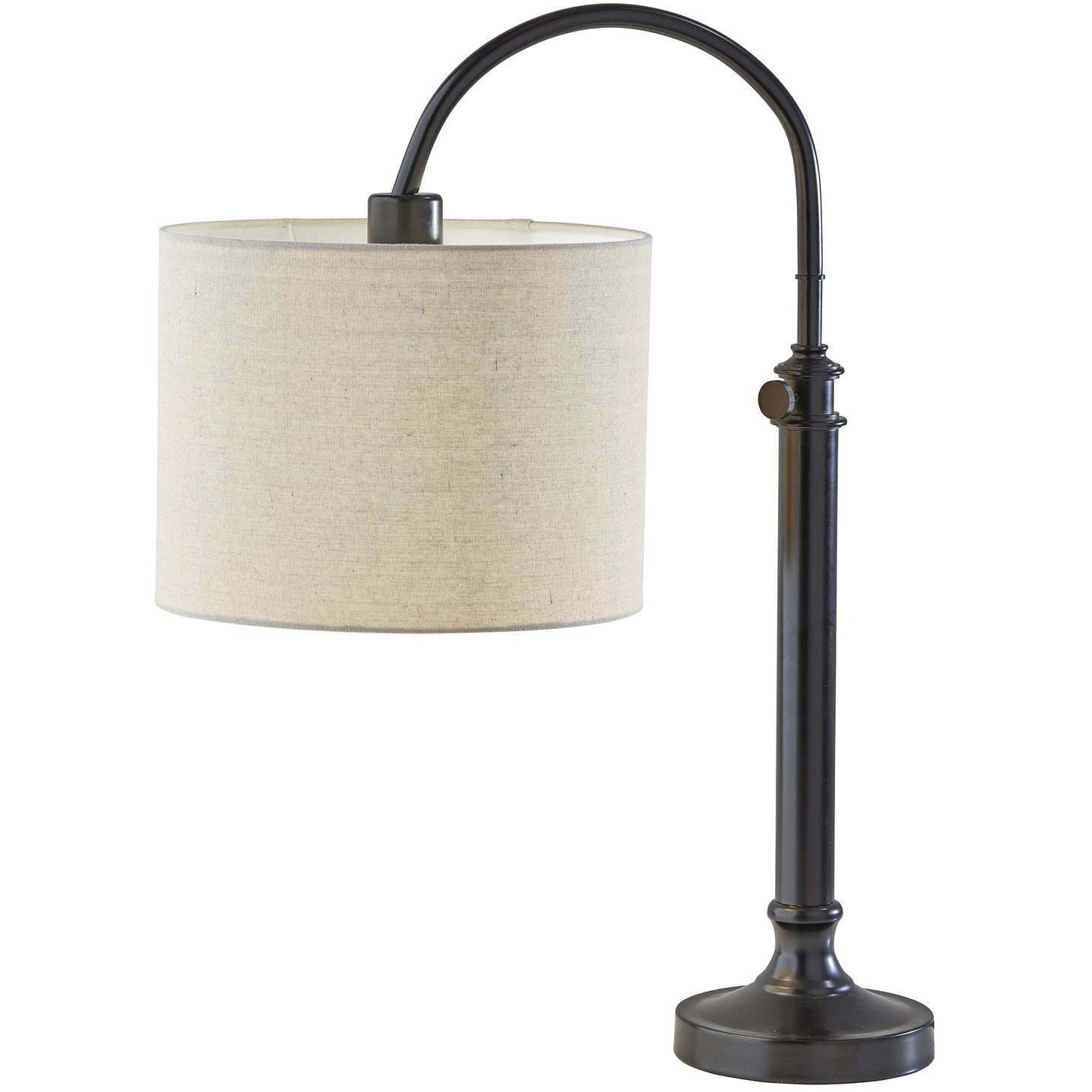 Barton 25 inch 100 watt Antique Bronze Table Lamp Portable Light