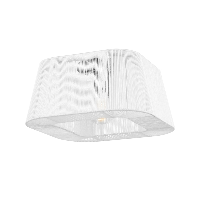 Verona Beach 1 Light 13.75 inch Old Bronze Flush Mount Ceiling Light, Square