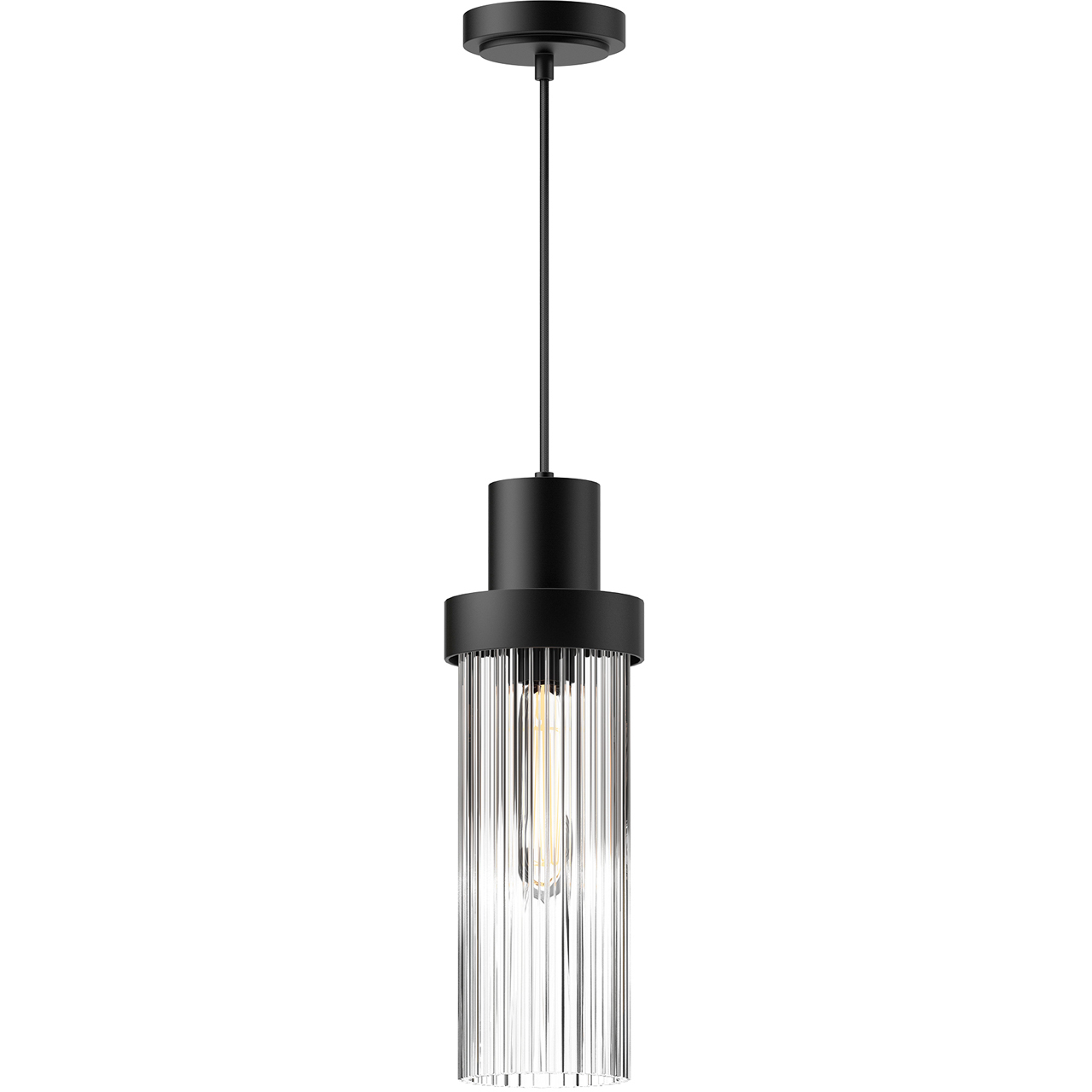 Alora Mood Kent 1 Light 5 inch Matte Black Pendant Ceiling Light