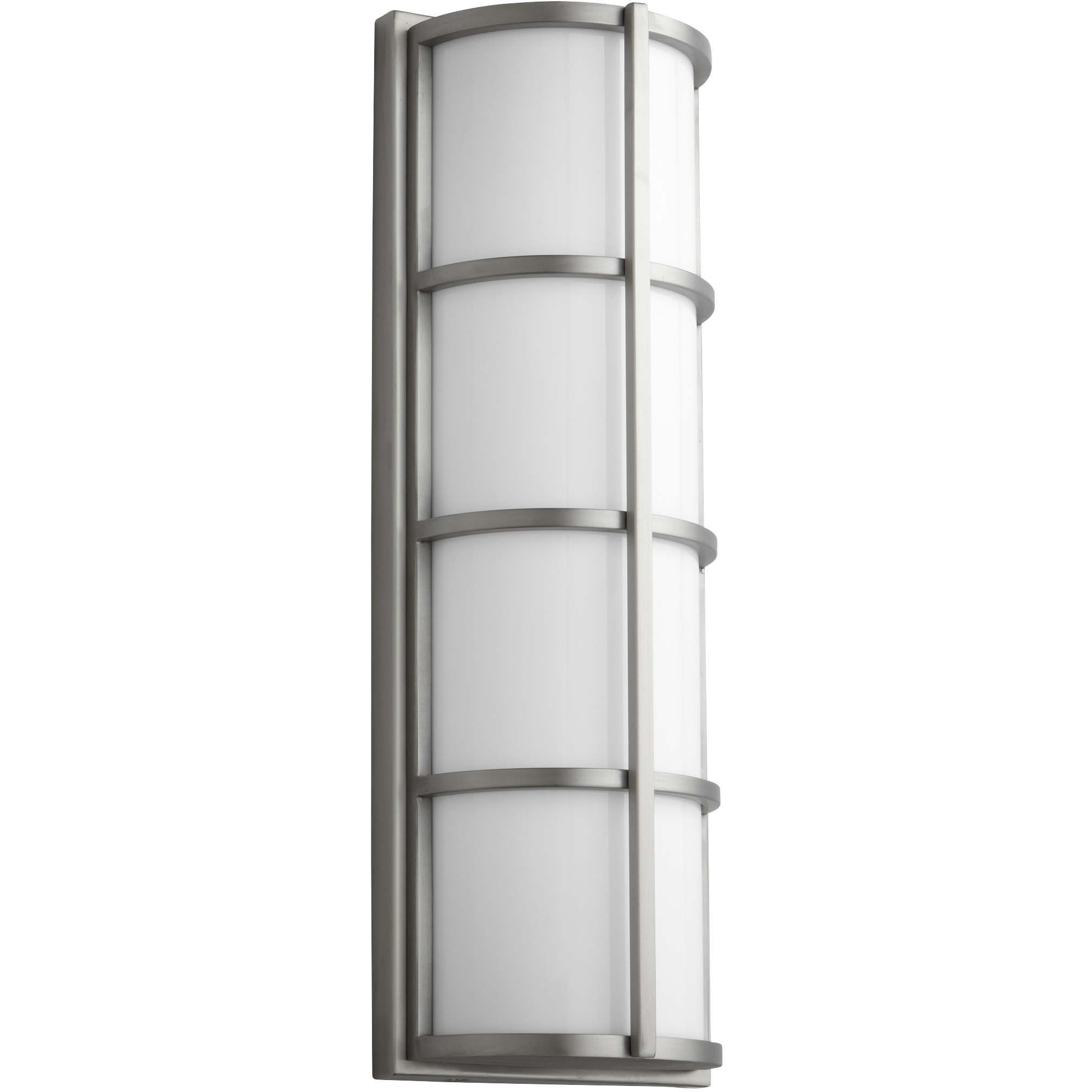 Leda 2 Light 21.75 inch Satin Nickel Outdoor Wall Sconce