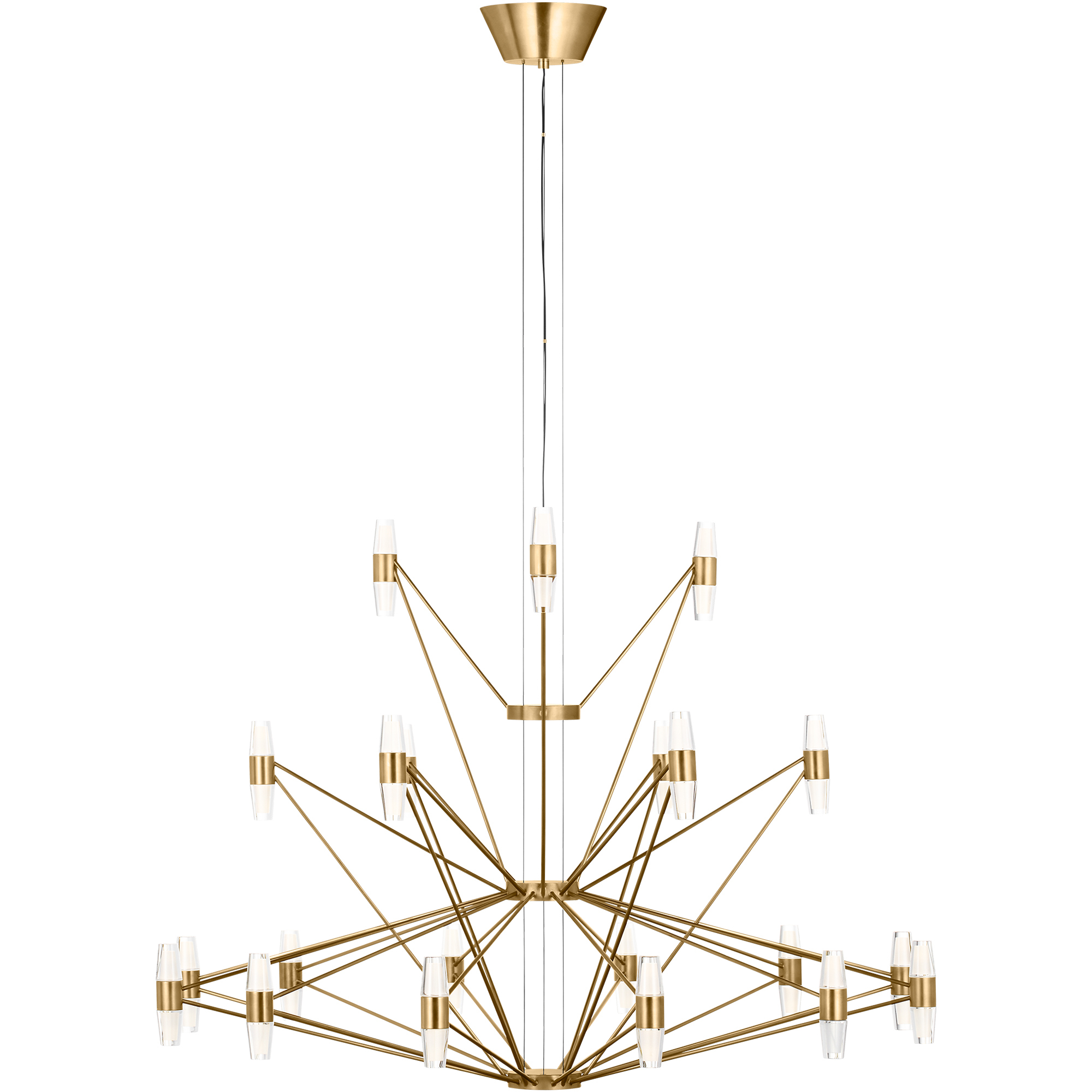 Sean Lavin Lassell 42 Light 46 inch Natural Brass Chandelier Ceiling Light