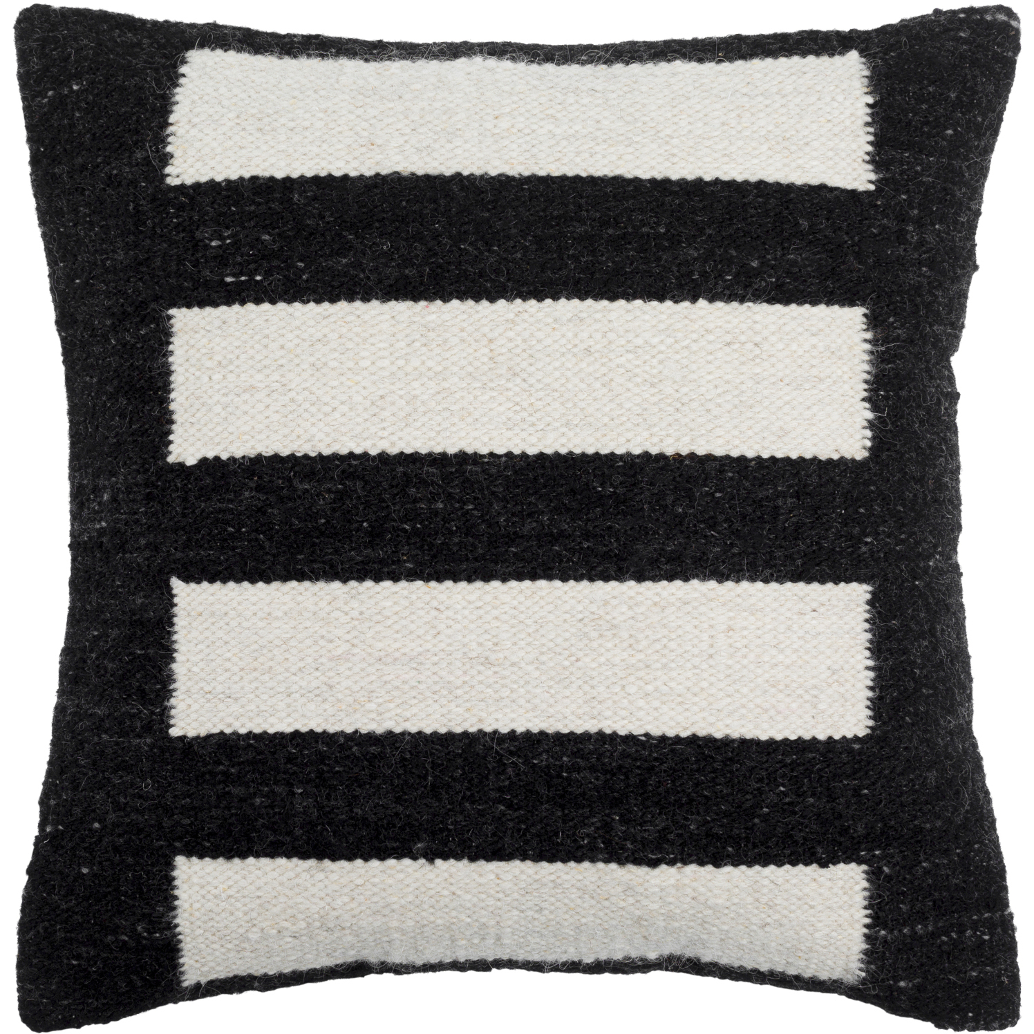 Osmund 20 X 20 inch Light Silver/Jet Black/Black Accent Pillow