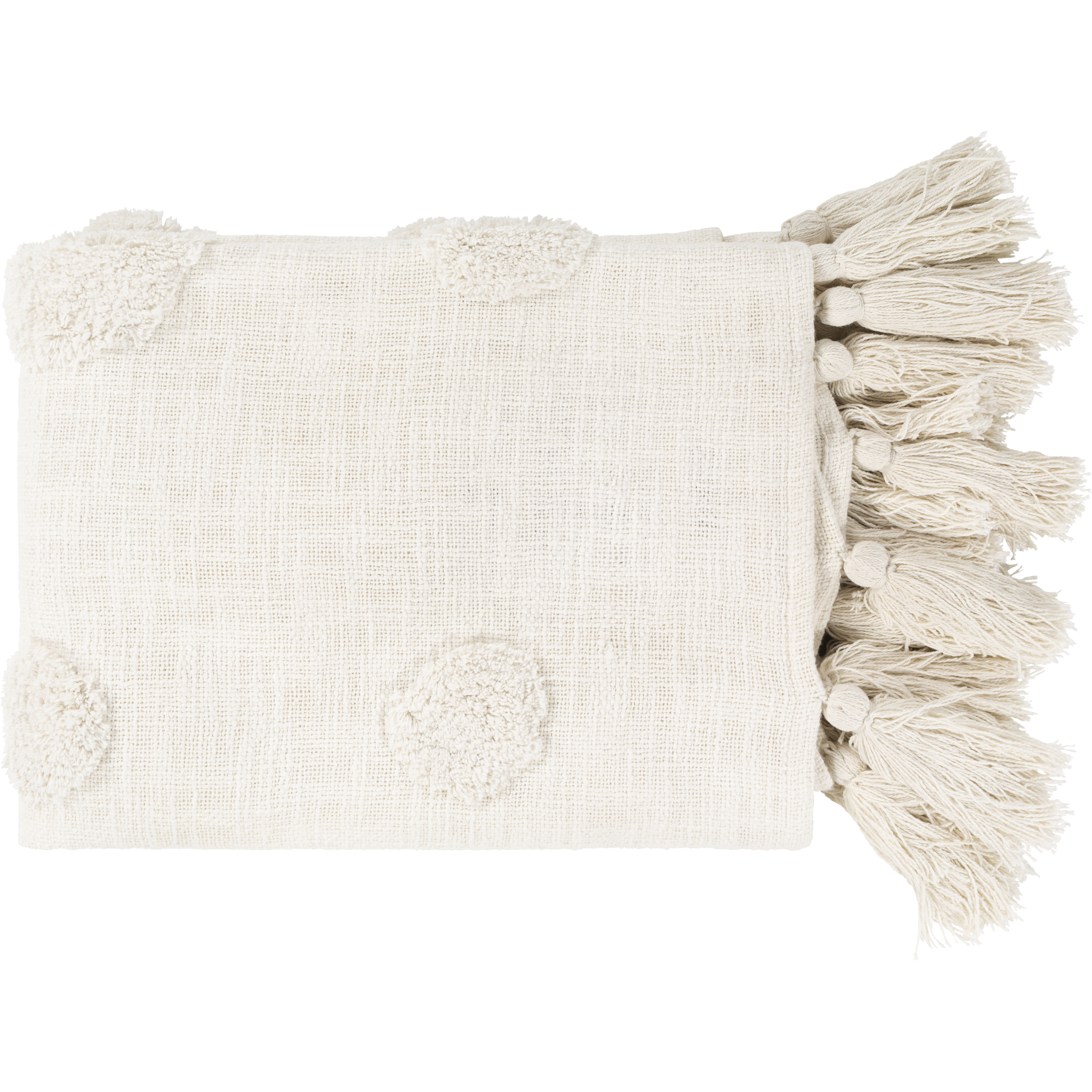 Dove 60 X 50 inch Ivory Throw, Rectangle