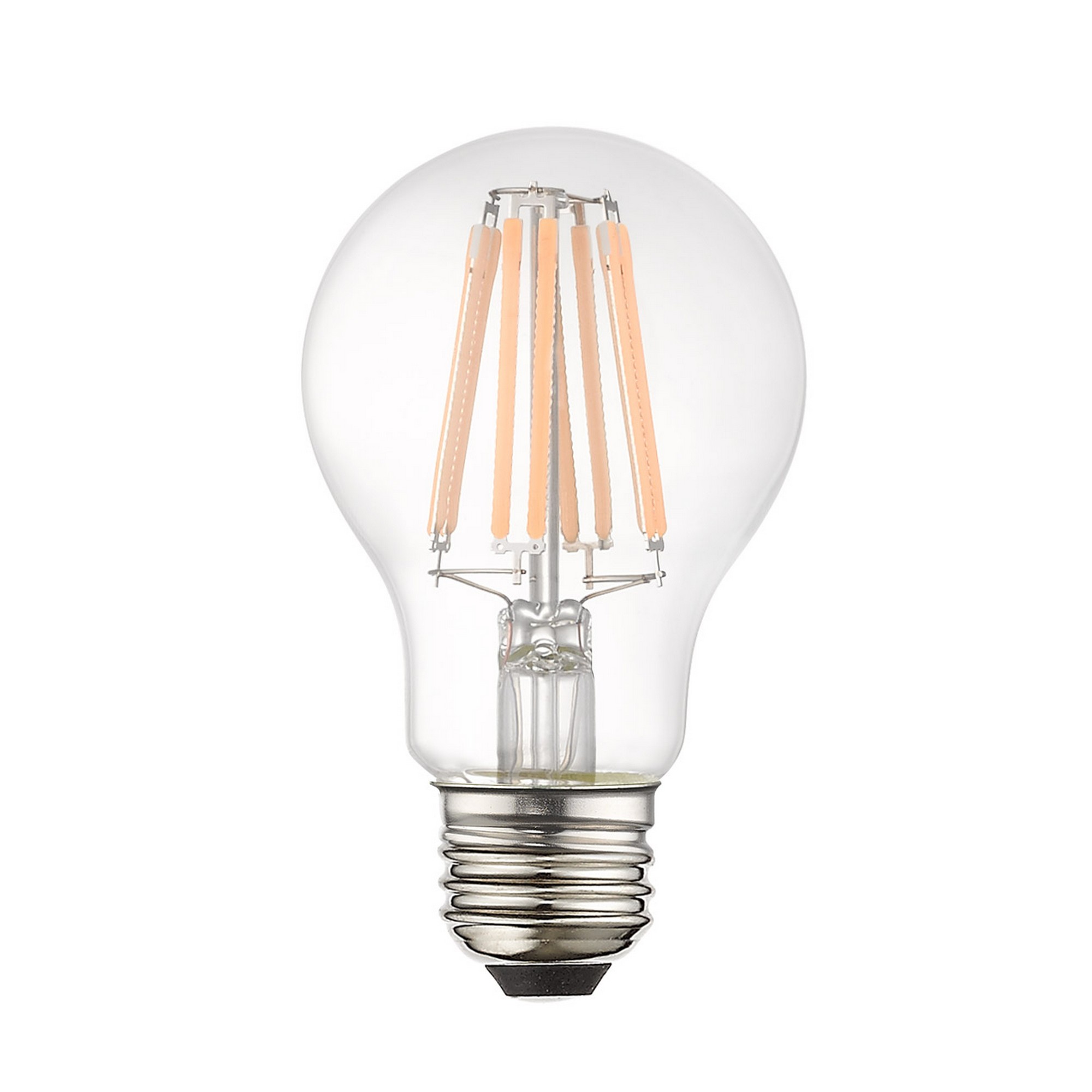 Allison LED A19 Pear E26 Medium Base 8.5 watt 3000K Filament LED Bulb in 60, Pack of 60