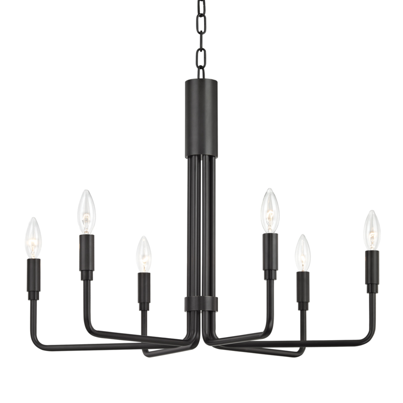Brigitte 6 Light 25 inch Old Bronze Pendant Ceiling Light