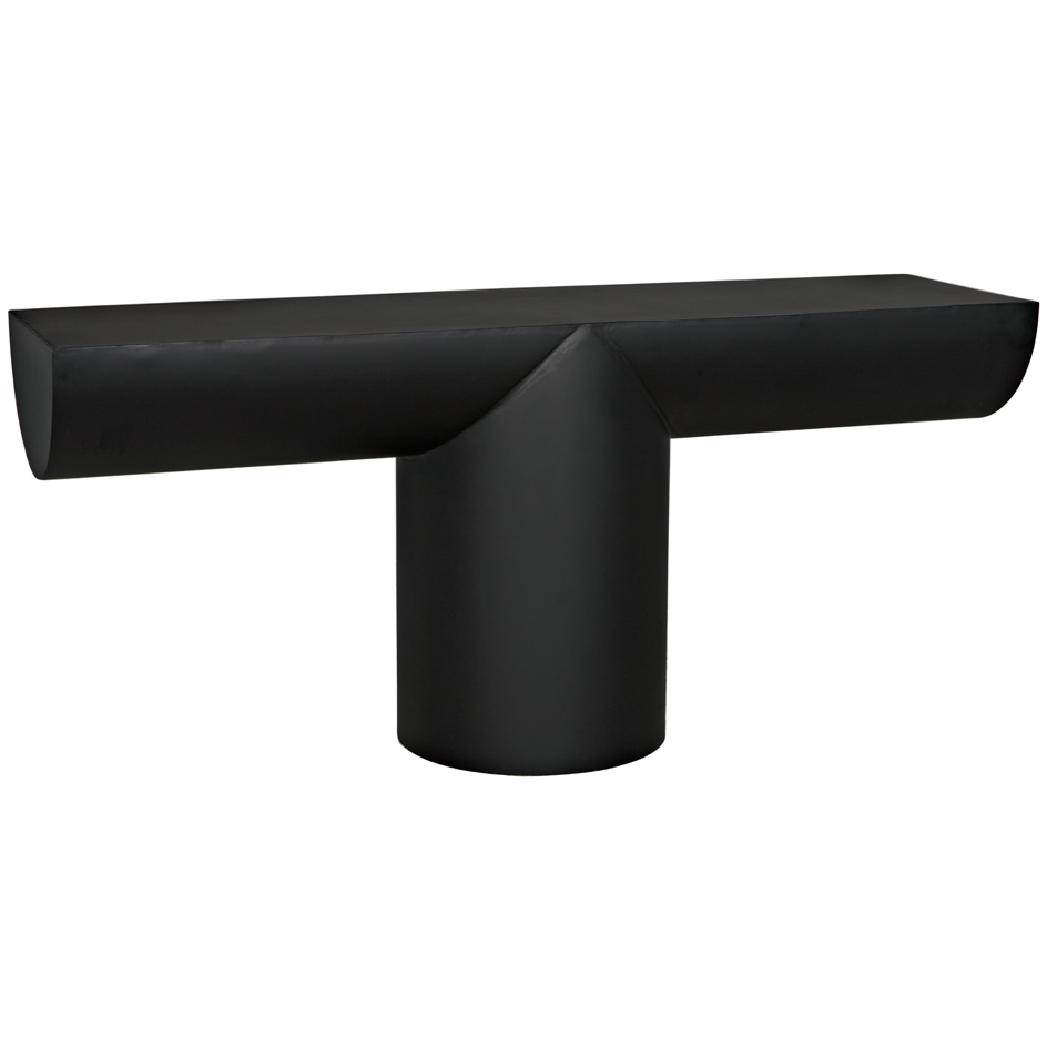 T 72 X 20.5 inch Matte Black Console