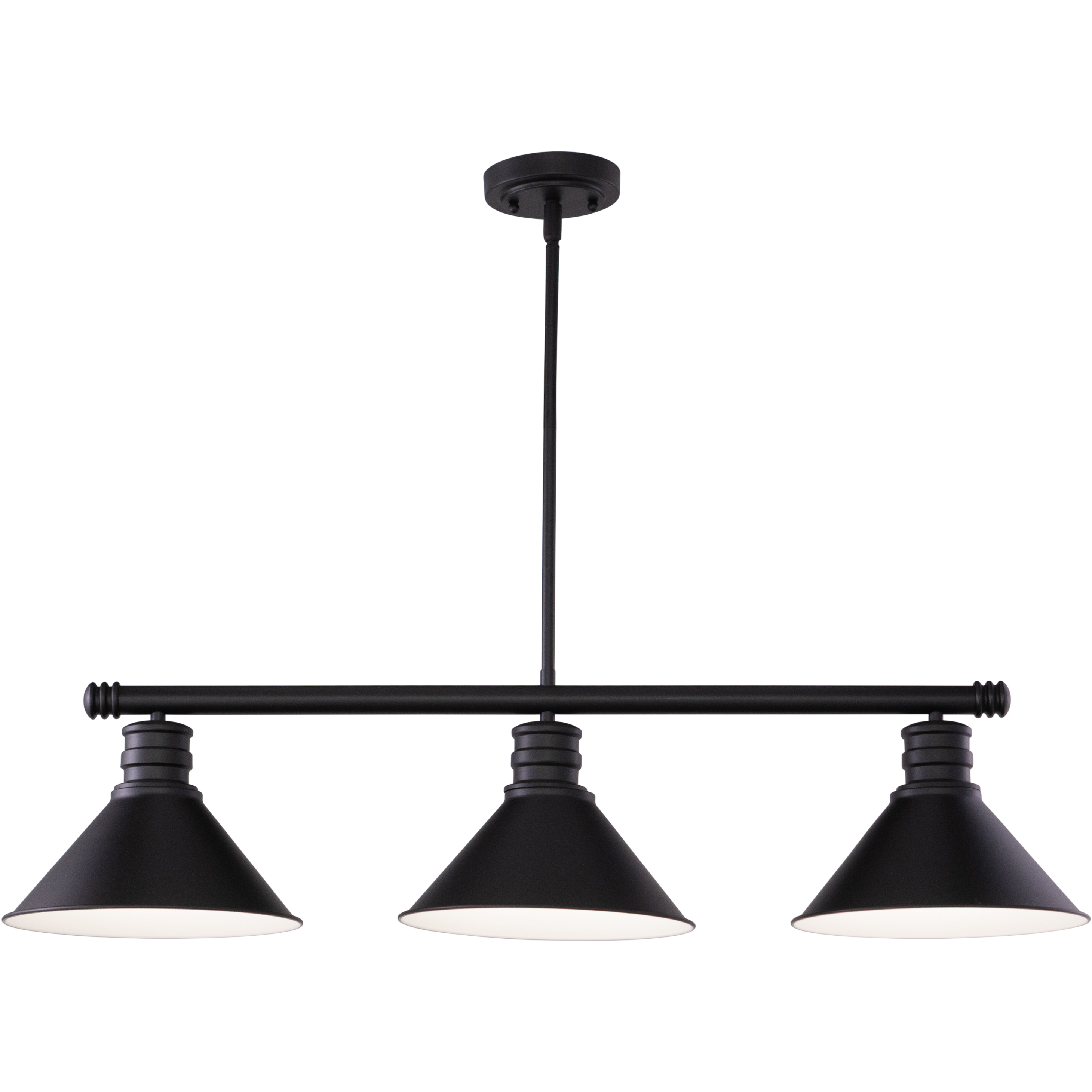 Akron LED 35.75 inch Oil Rubbed Bronze Linear Chandelier Ceiling Light