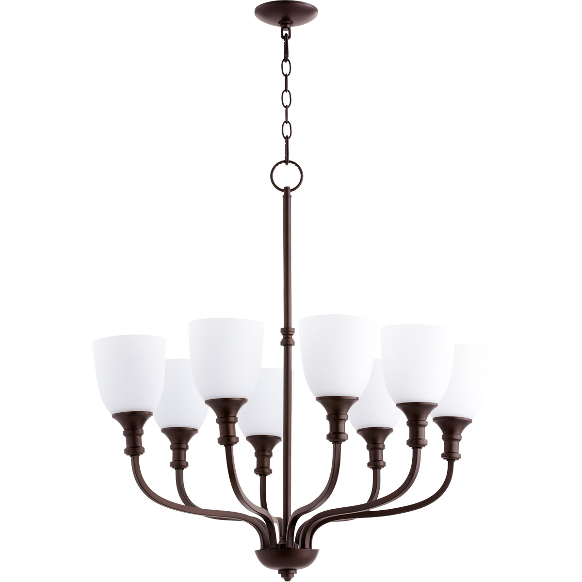 Richmond 8 Light 31 inch Oiled Bronze Chandelier Ceiling Light