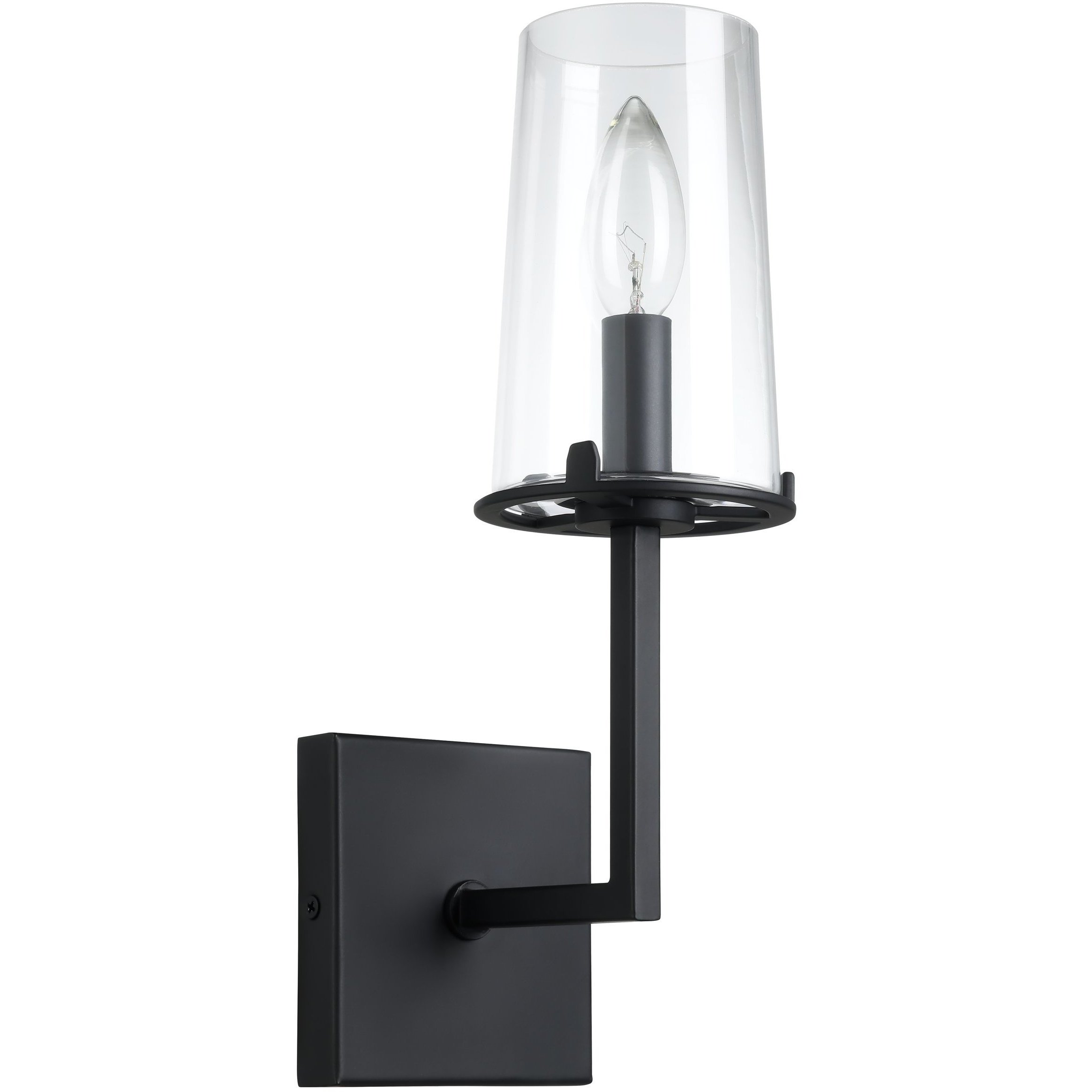 Jared 1 Light 6 inch Matte Black Vanity Light Wall Light