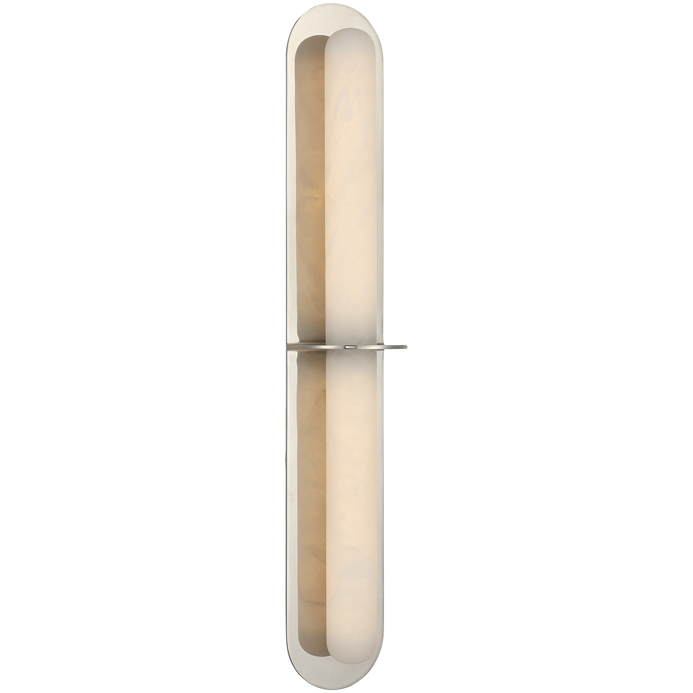 Kelly Wearstler Fosse LED 4.5 inch Polished Nickel Linear Tube Sconce Wall Light